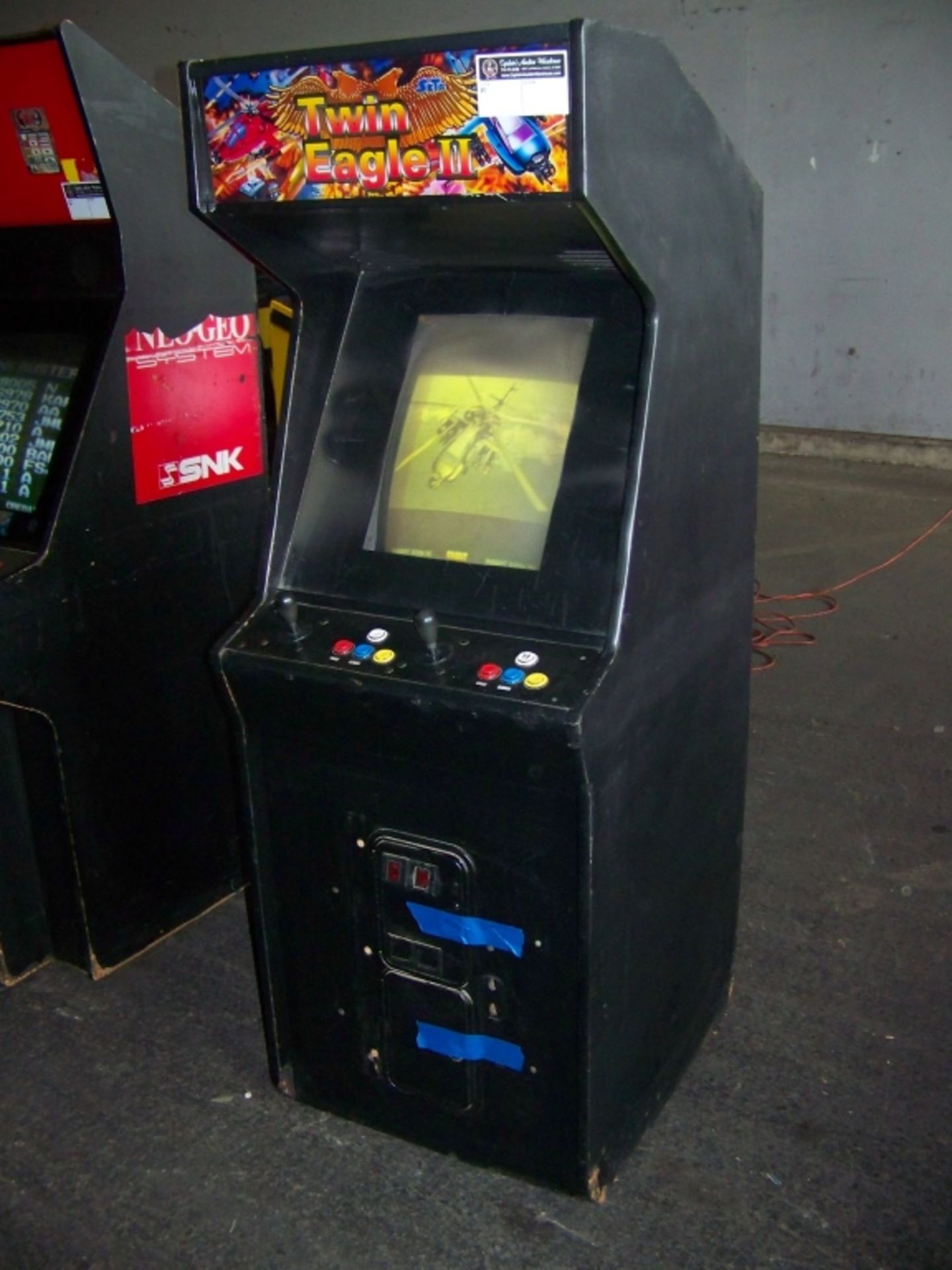 TWIN EAGLE II VERTICAL SHOOTER ARCADE GAME 19" - Image 2 of 2