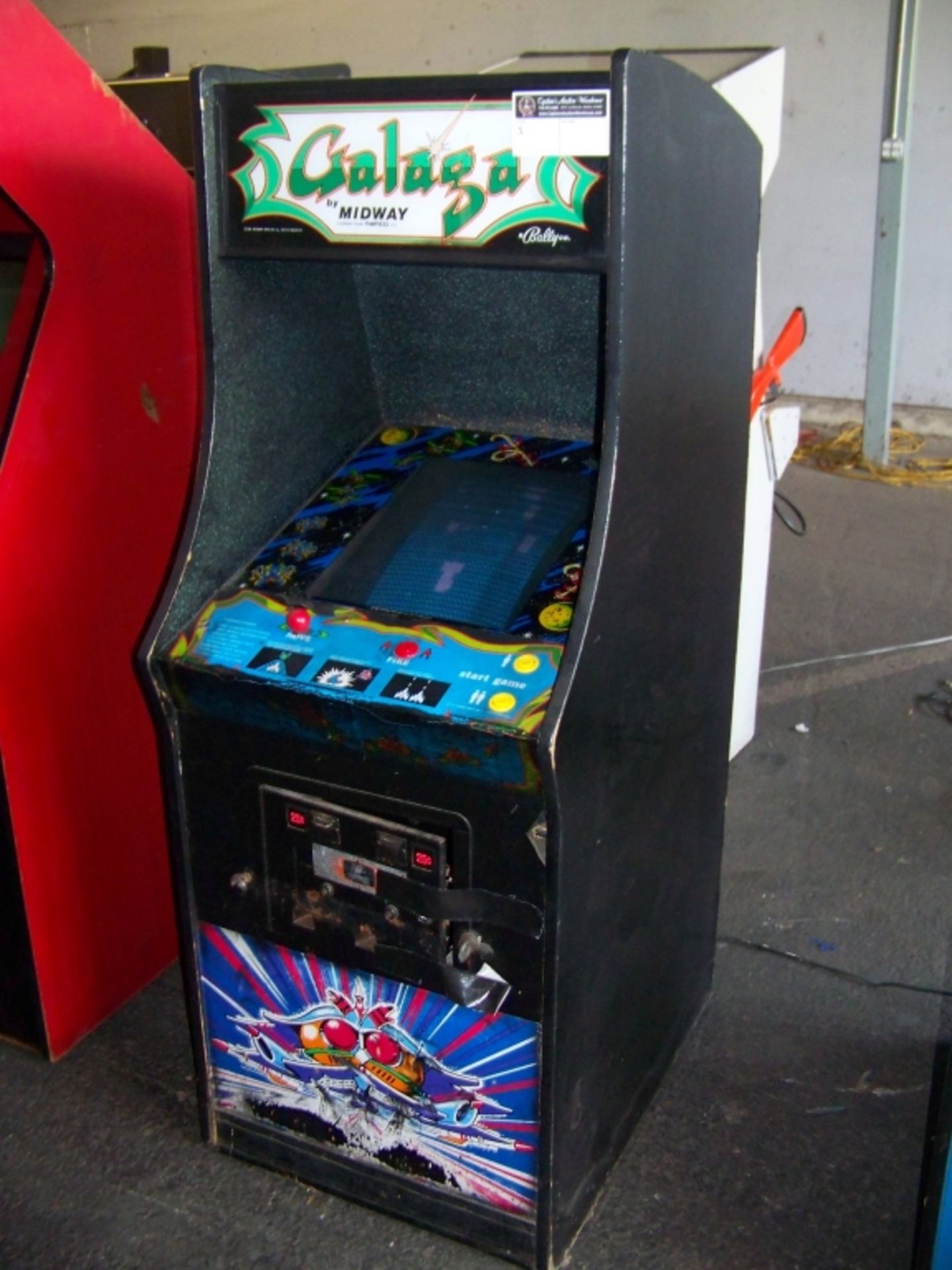 GALAGA UPRIGHT 19" CLASSIC ARCADE GAME MIDWAY - Image 2 of 3