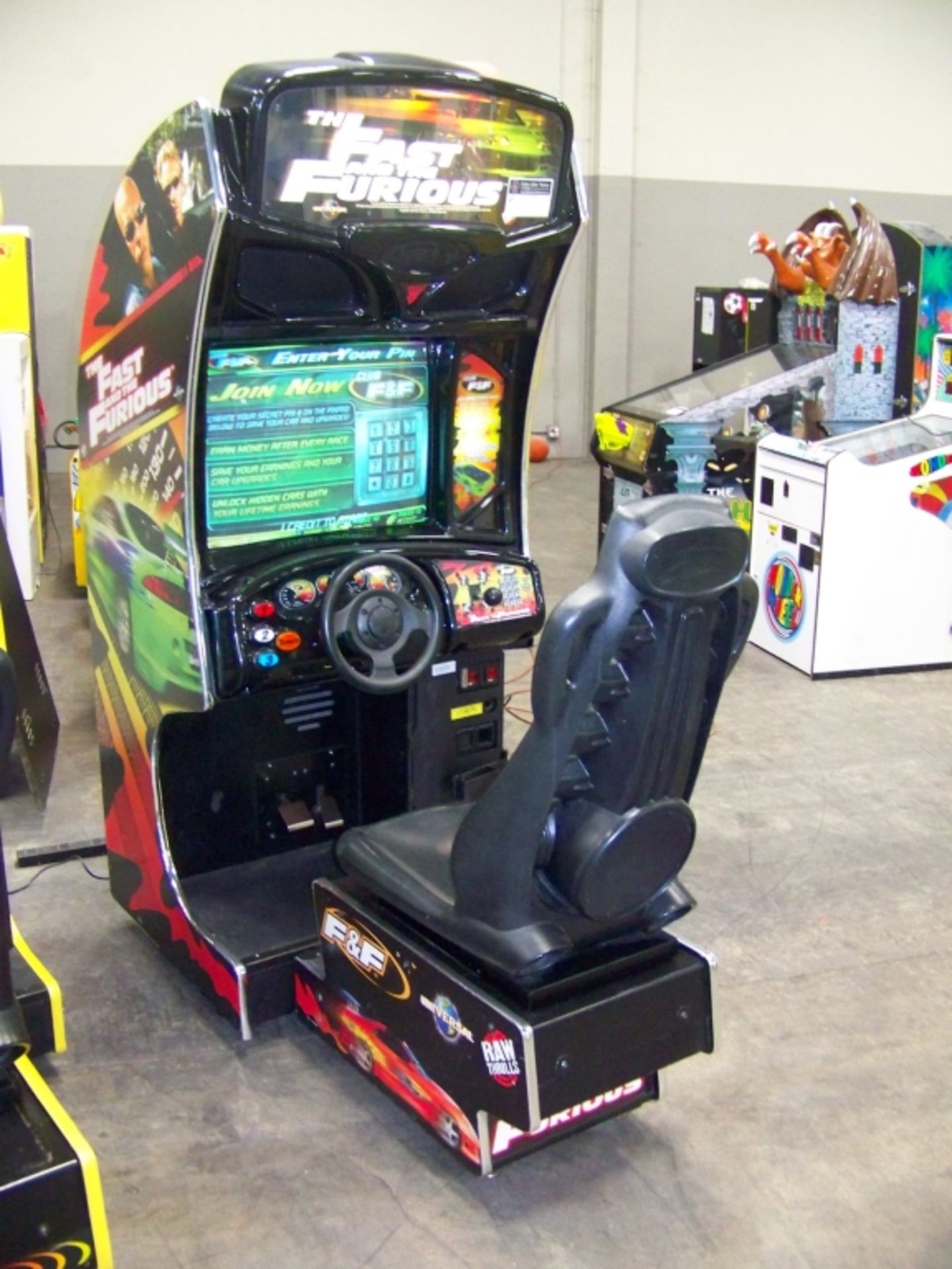 FAST AND FURIOUS DEDICATED RACING ARCADE GAME