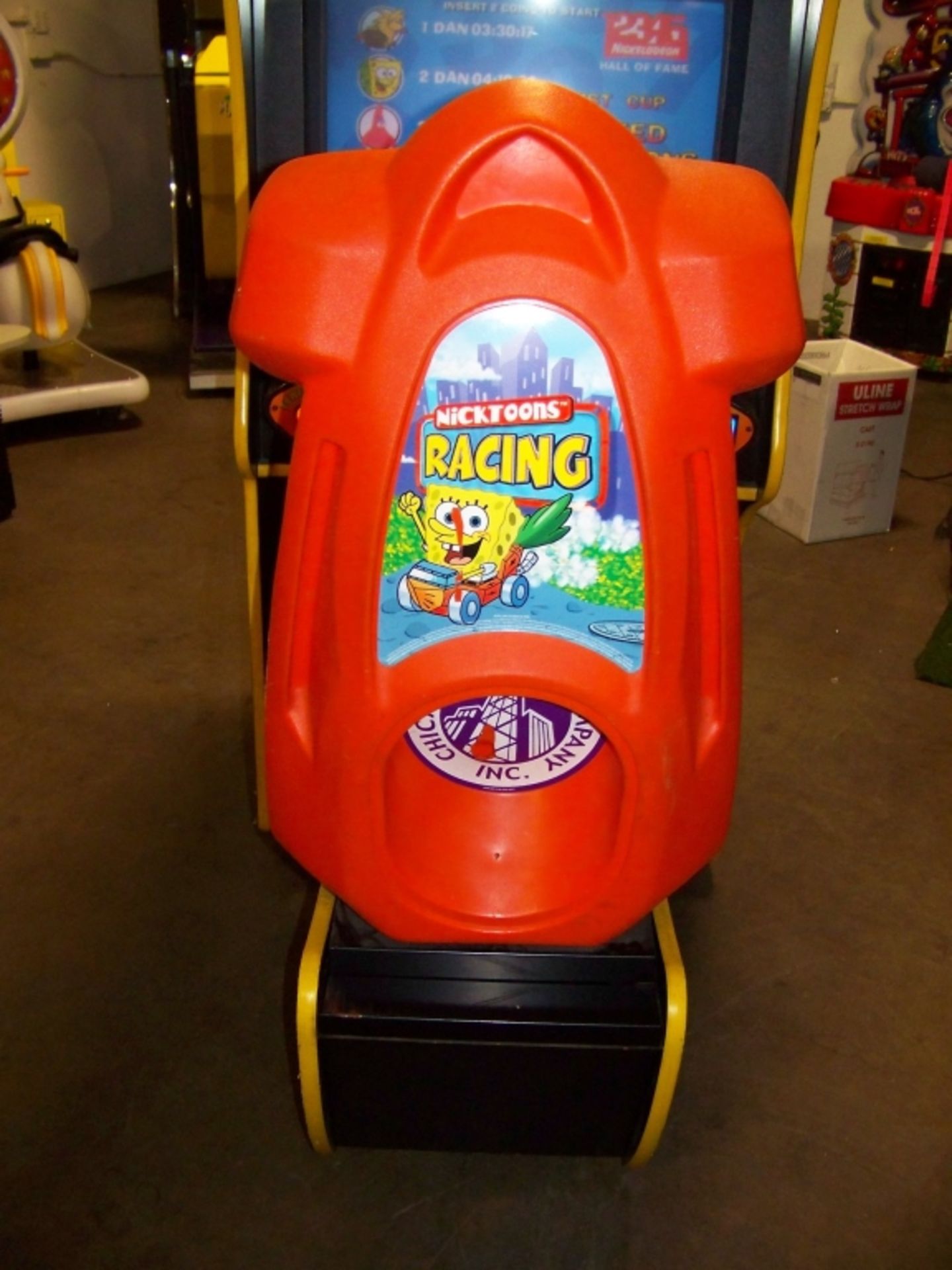 NICKTOONS RACING SITDOWN ARCADE GAME CHICAGO COIN - Image 4 of 6