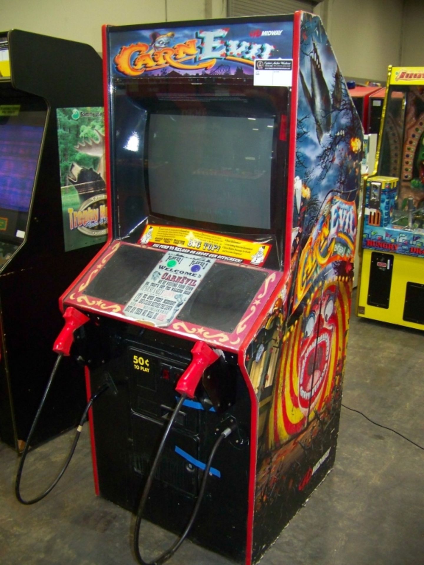 CARNEVIL DEDICATED UPRIGHT ARCADE GAME - Image 6 of 6