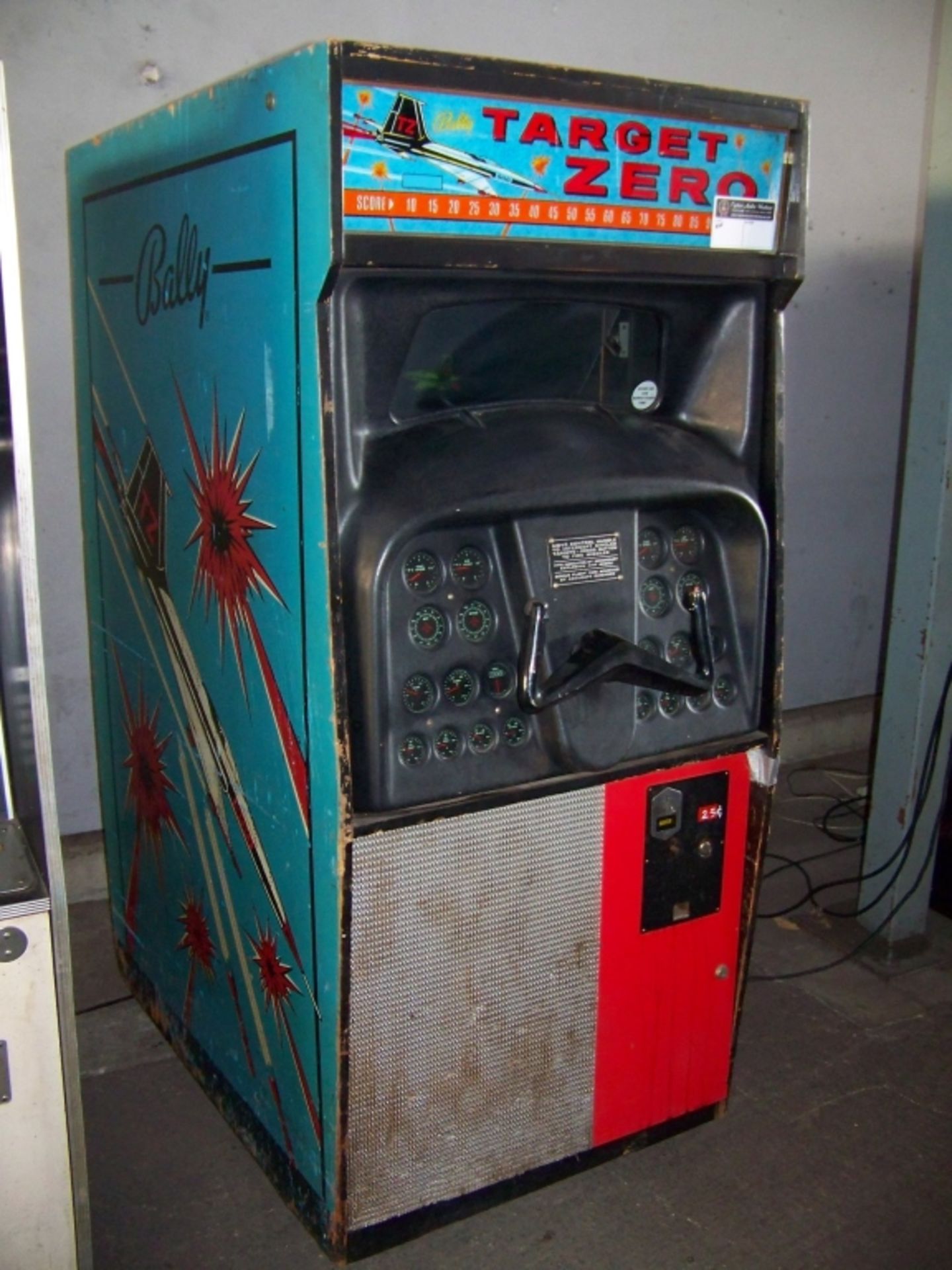 TARGET ZERO CLASSIC MECHANICAL ARCADE GAME BALLY