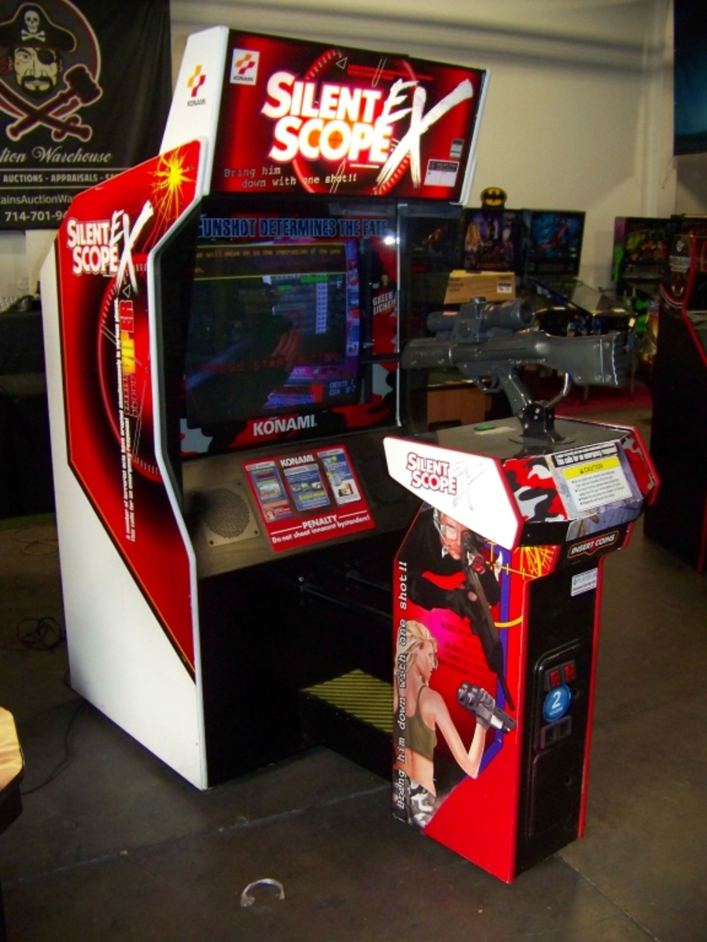 SILENT SCOPE EX DELUXE 39" SHOOTER ARCADE GAME - Image 6 of 8