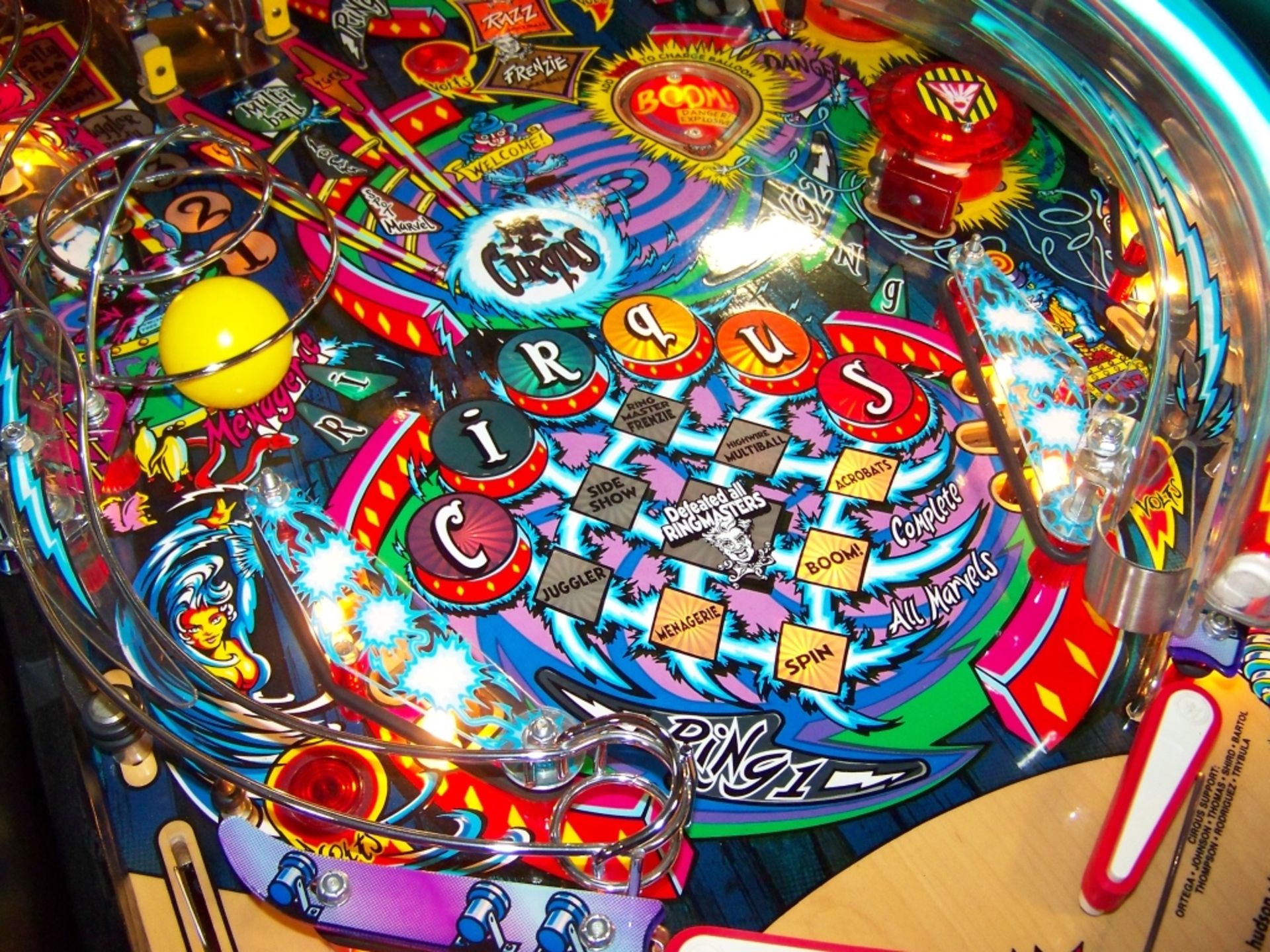 CIRCUS VOLTAIRE PINBALL MACHINE BALLY 1997 - Image 15 of 22