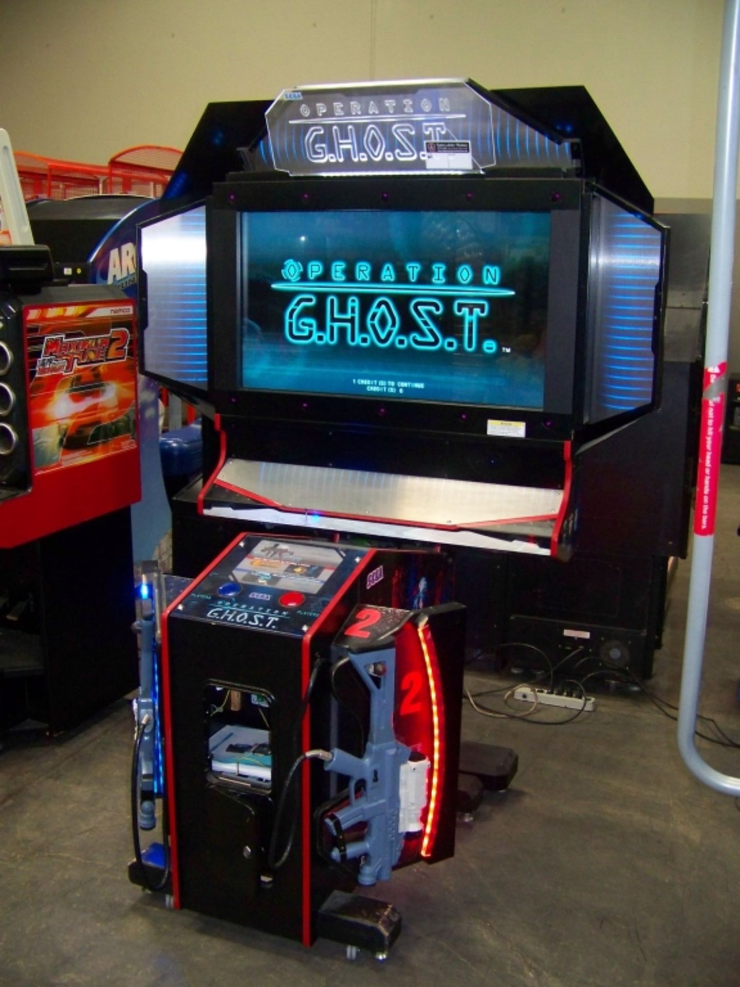 OPERATION GHOST 42" SHOOTER ARCADE GAME SEGA - Image 6 of 7