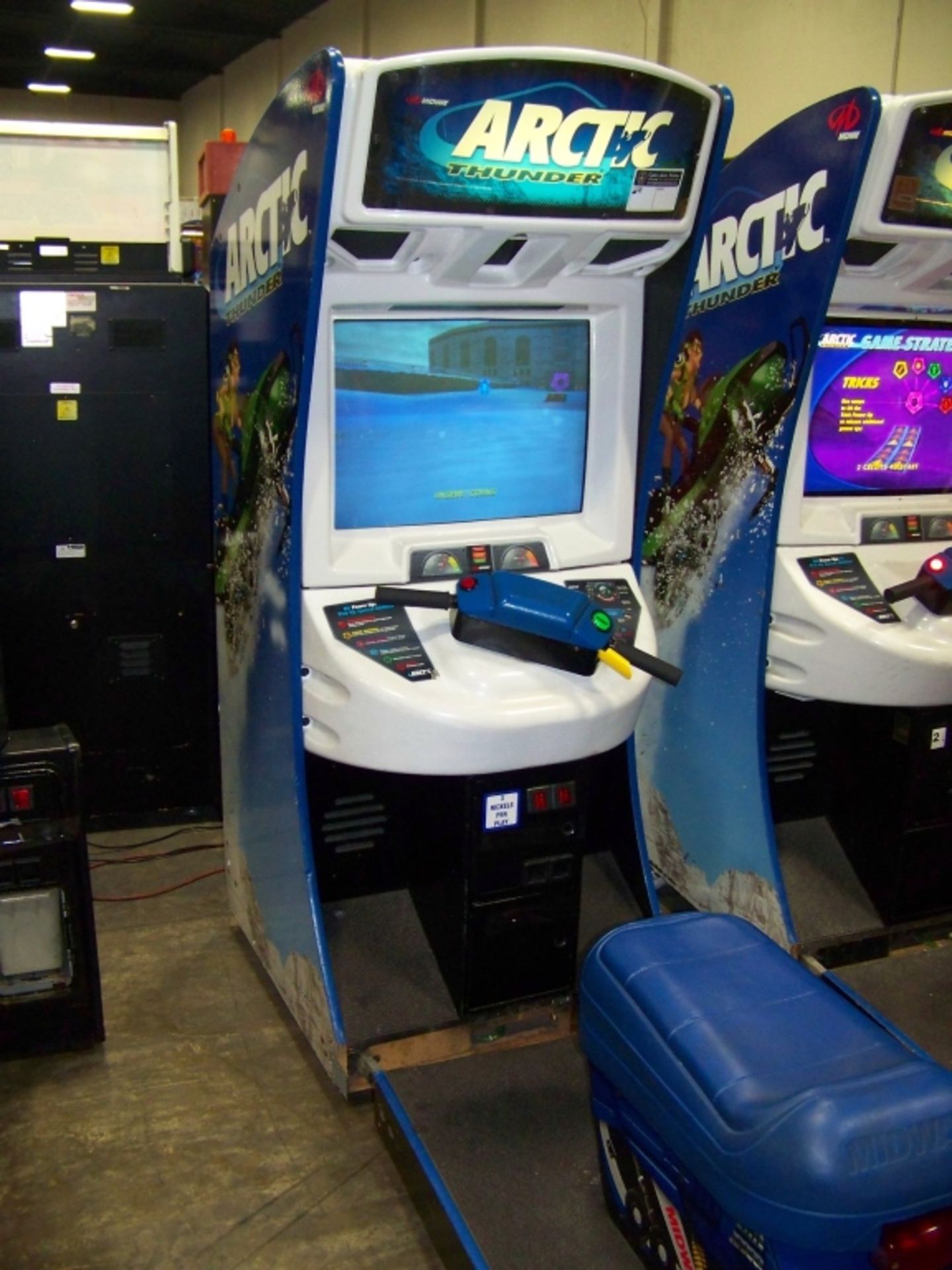 ARCTIC THUNDER RACING ARCADE GAME ATARI