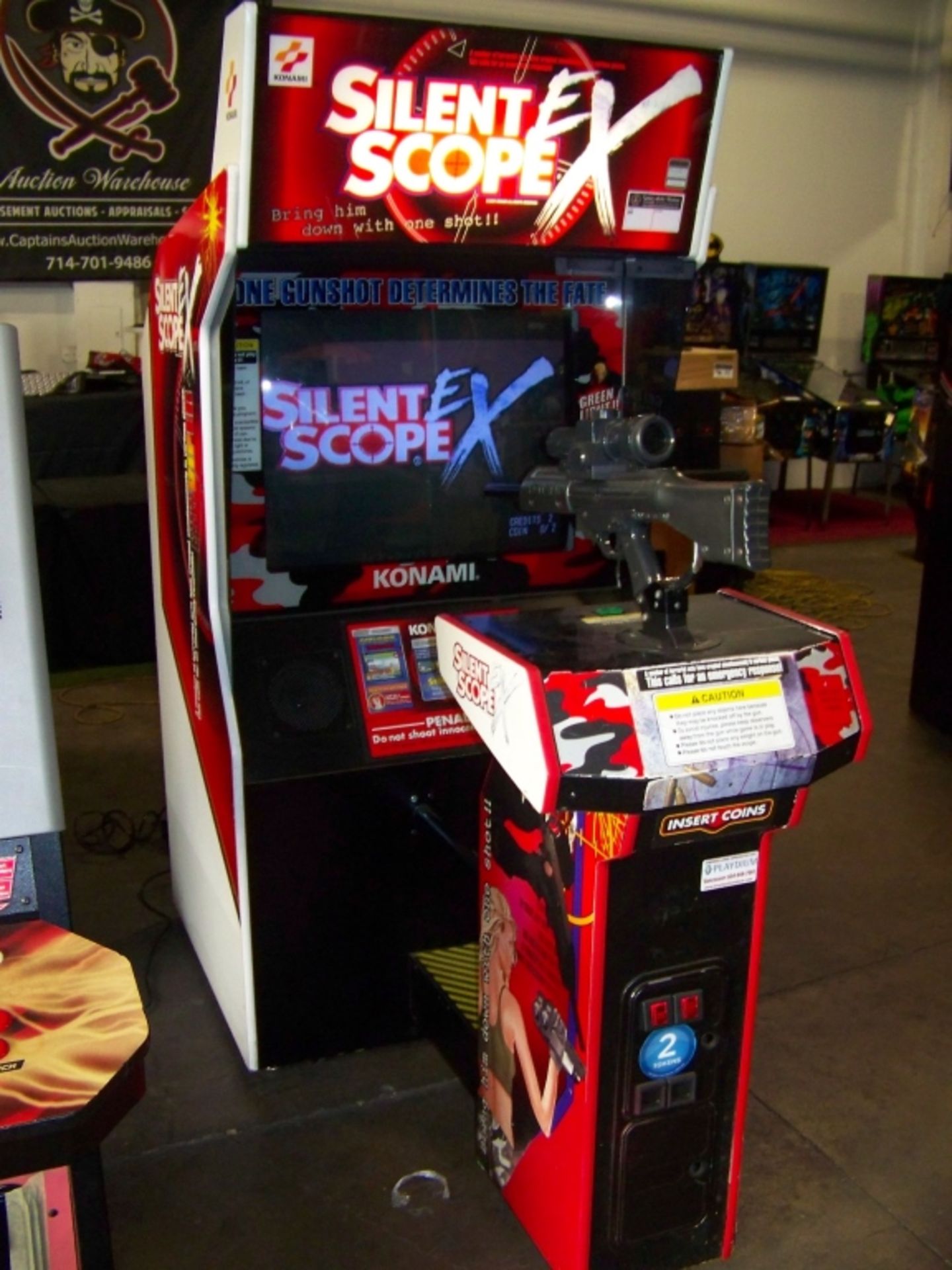 SILENT SCOPE EX DELUXE 39" SHOOTER ARCADE GAME