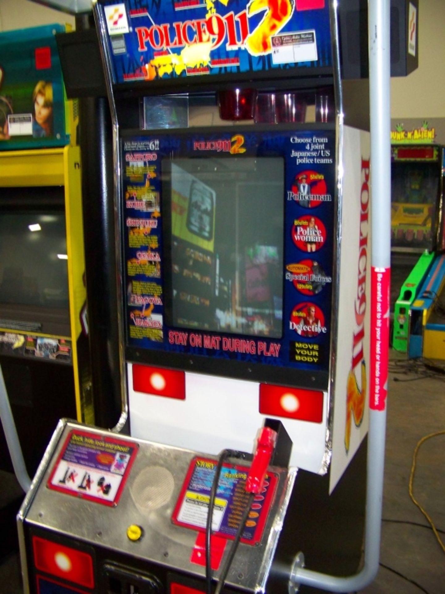 POLICE 911 2 SHOOTER ARCADE GAME KONAMI - Image 2 of 5