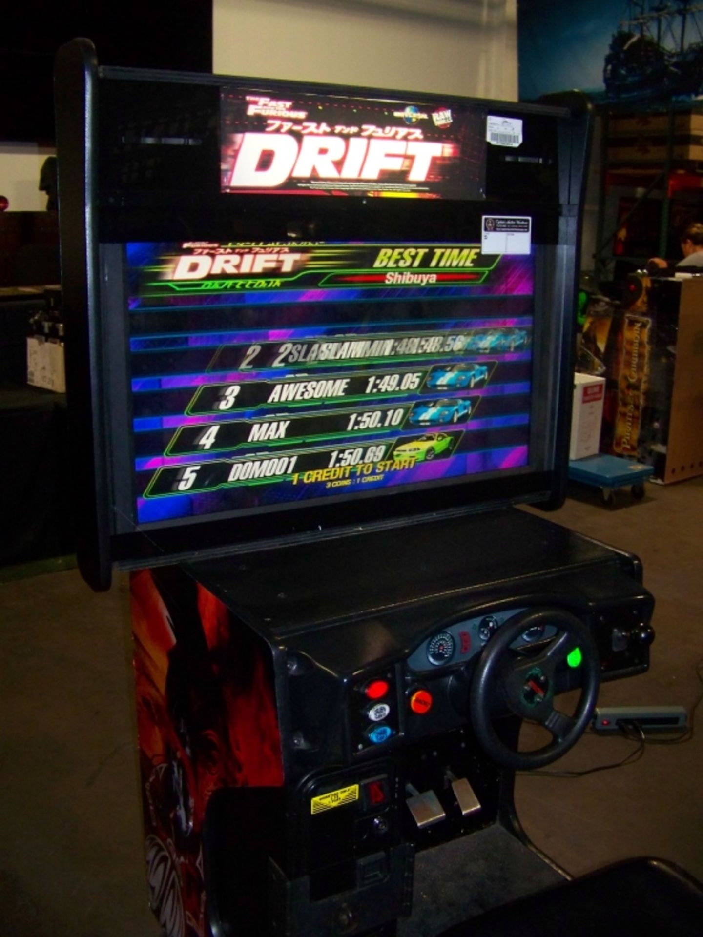 DRIFT FAST & FURIOUS DX 42" LCD RACING ARCADE GAME - Image 3 of 6