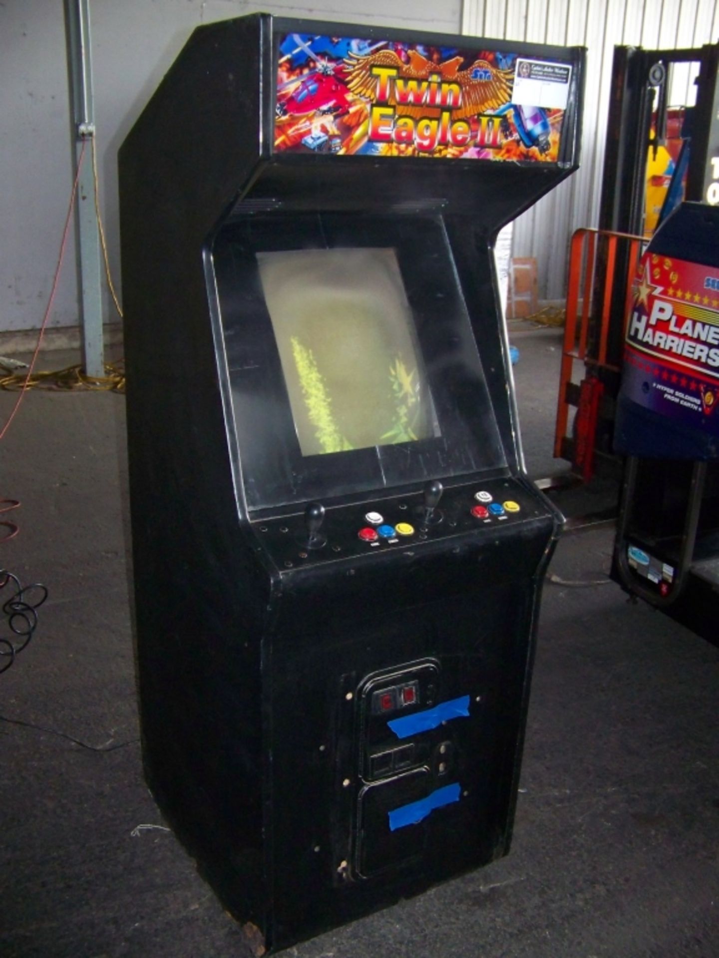 TWIN EAGLE II VERTICAL SHOOTER ARCADE GAME 19"