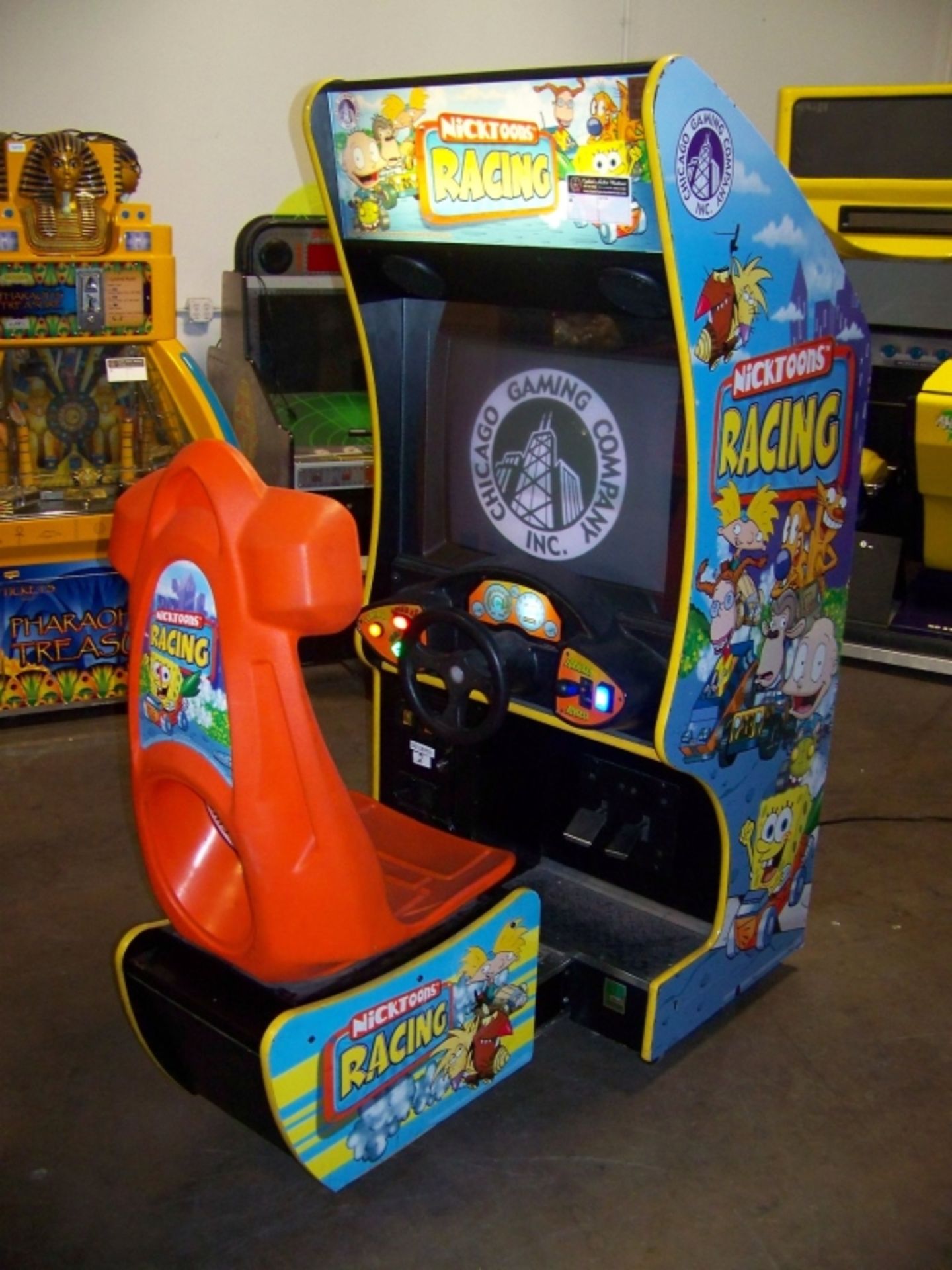 NICKTOONS RACING SITDOWN ARCADE GAME CHICAGO COIN