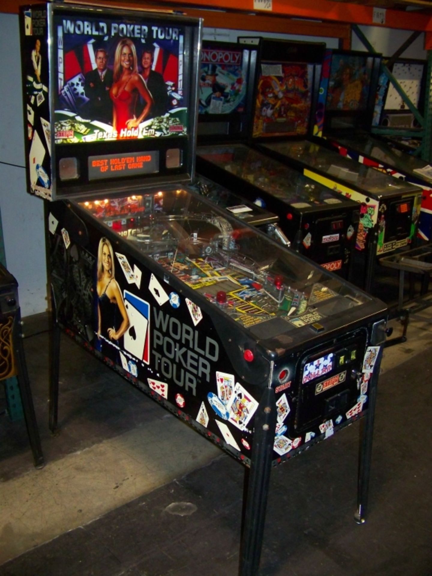 WORLD POKER TOUR PINBALL MACHINE STERN