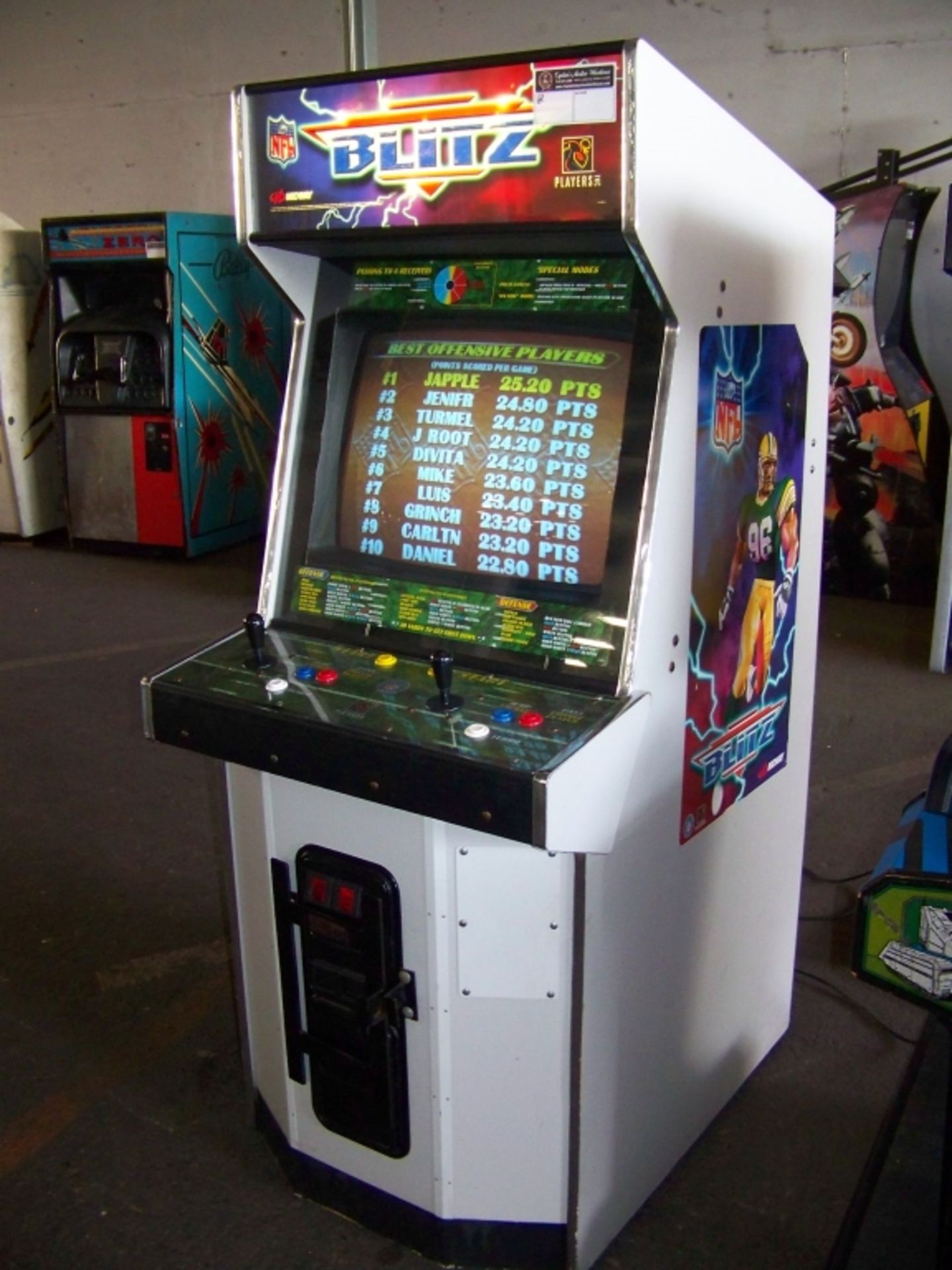 BLITZ FOOTBALL 2 PLAYER MIDWAY ARCADE GAME - Image 5 of 5