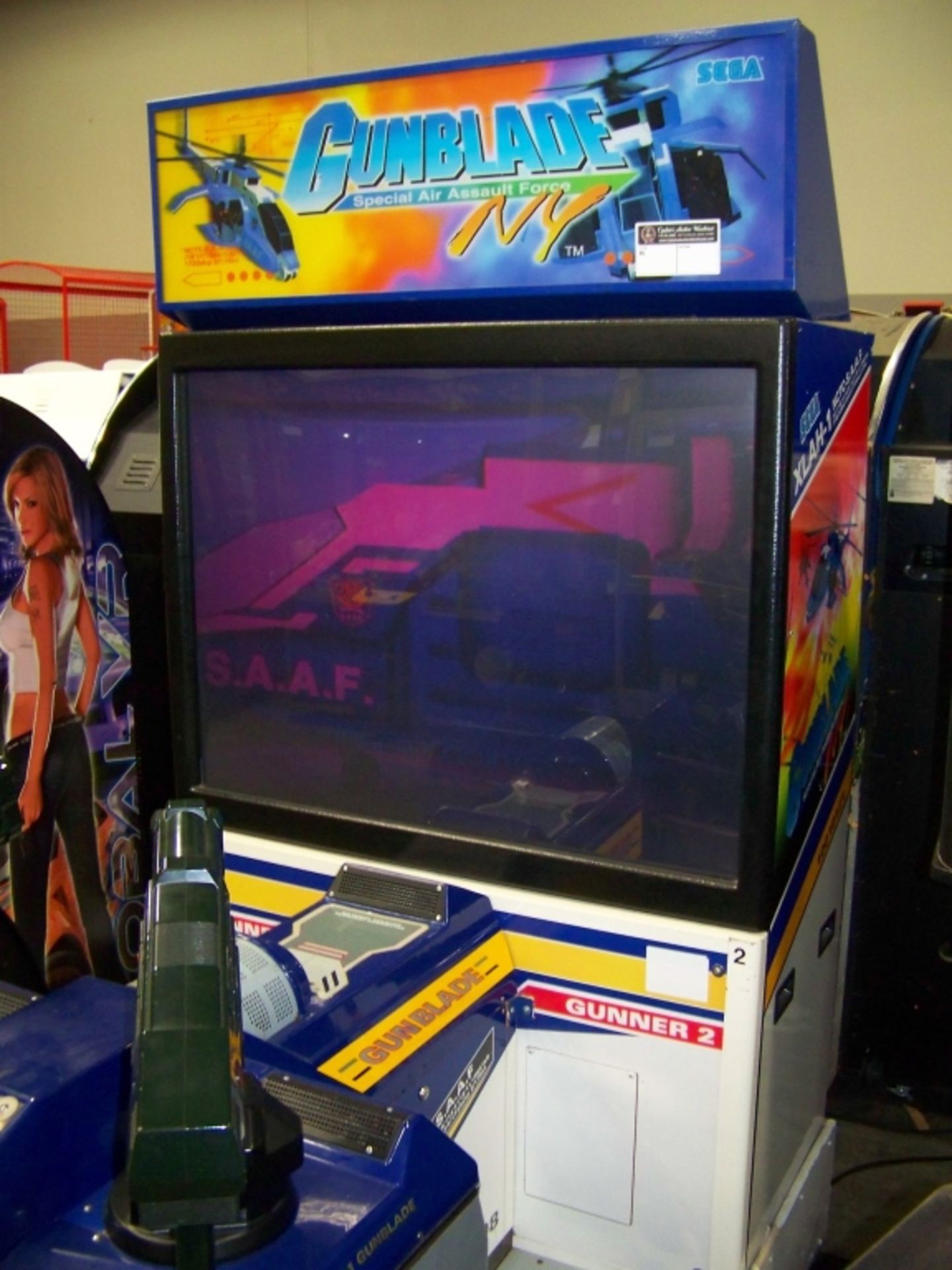 GUNBLADE NY 50" DX FIED GUN SHOOTER ARCADE GAME - Image 3 of 6