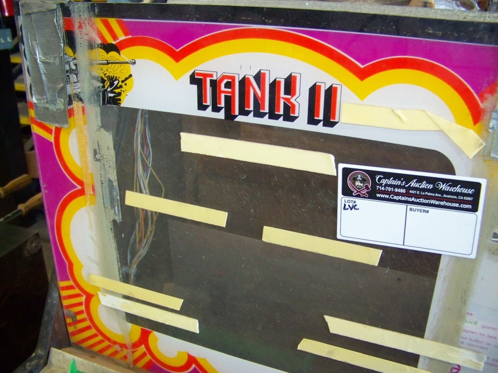 TANK II ARCADE GAME ANTIQUE PROJECT CABINET - Image 3 of 3