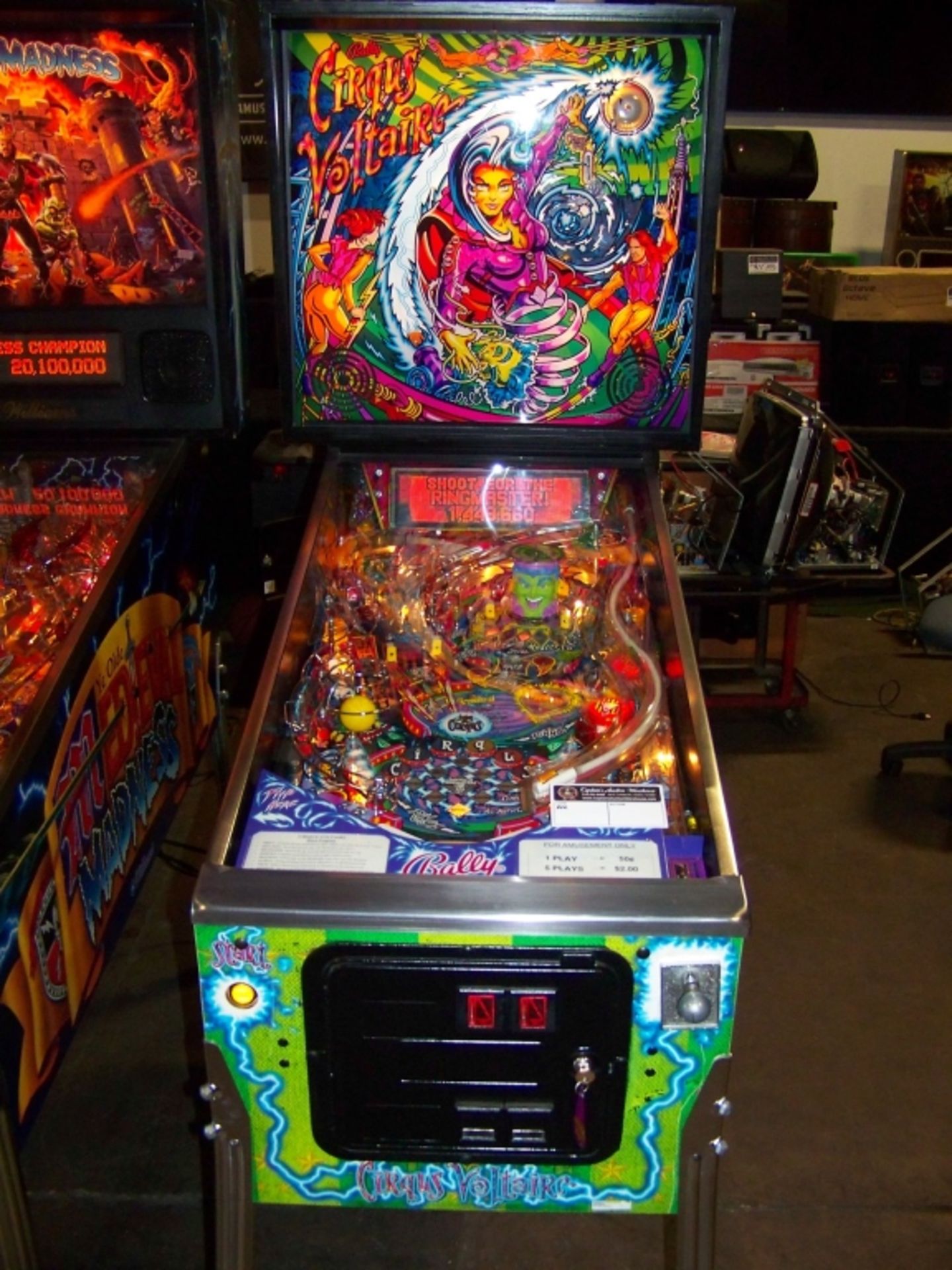 CIRCUS VOLTAIRE PINBALL MACHINE BALLY 1997 - Image 3 of 22