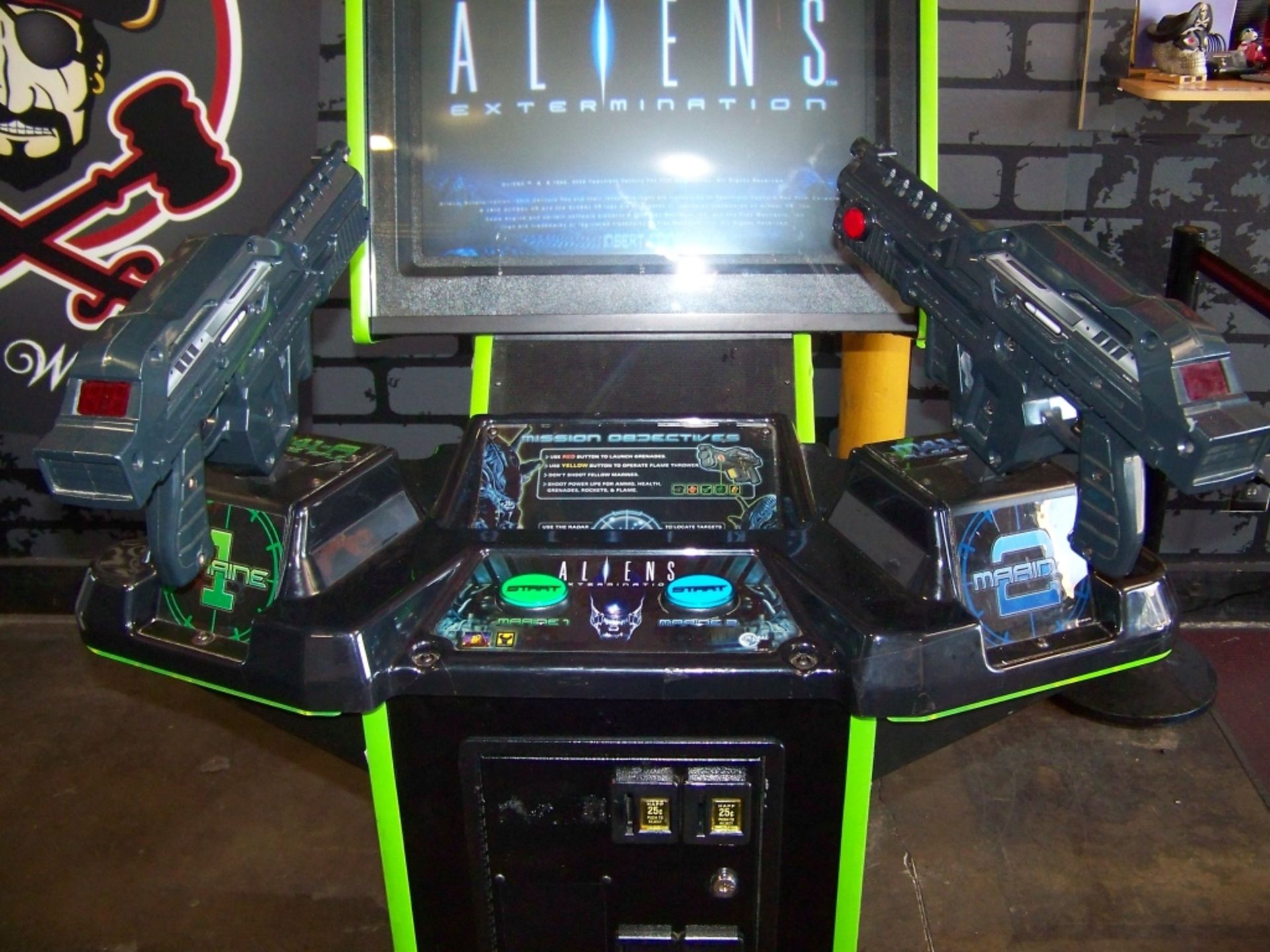 ALIENS EXTERMINATION FIXED GUN SHOOTER ARCADE GAME - Image 5 of 9