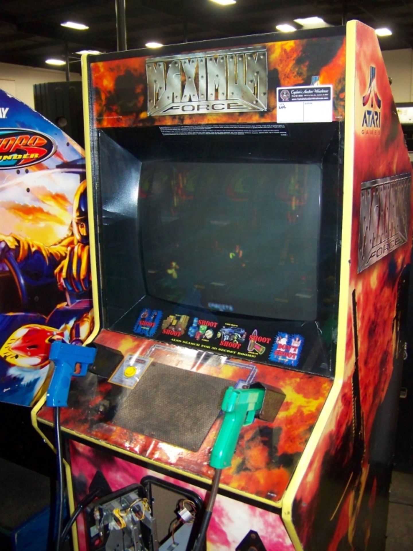 MAXIMUM FORCE DEDICATED ATARI SHOOTER ARCADE - Image 3 of 4