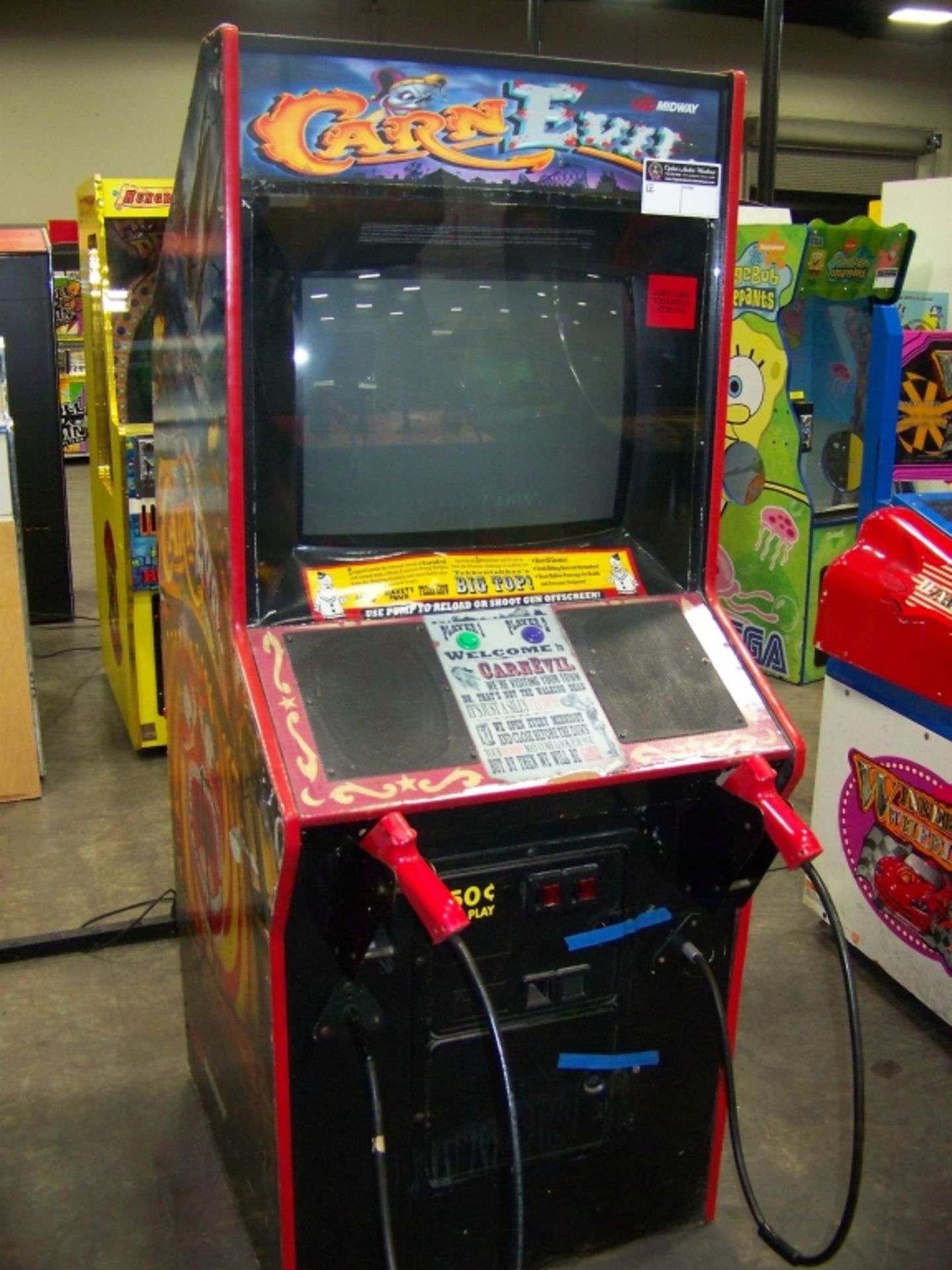 CARNEVIL DEDICATED UPRIGHT ARCADE GAME - Image 5 of 6