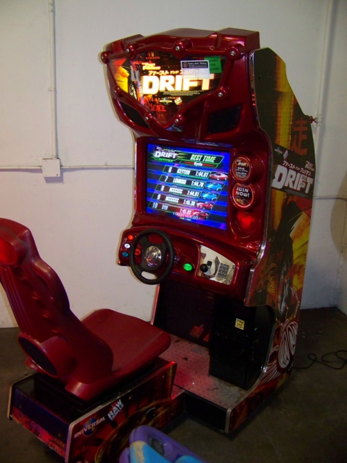 DRIFT FAST & FURIOUS DEDICATED RACING ARCADE GAME - Image 2 of 7