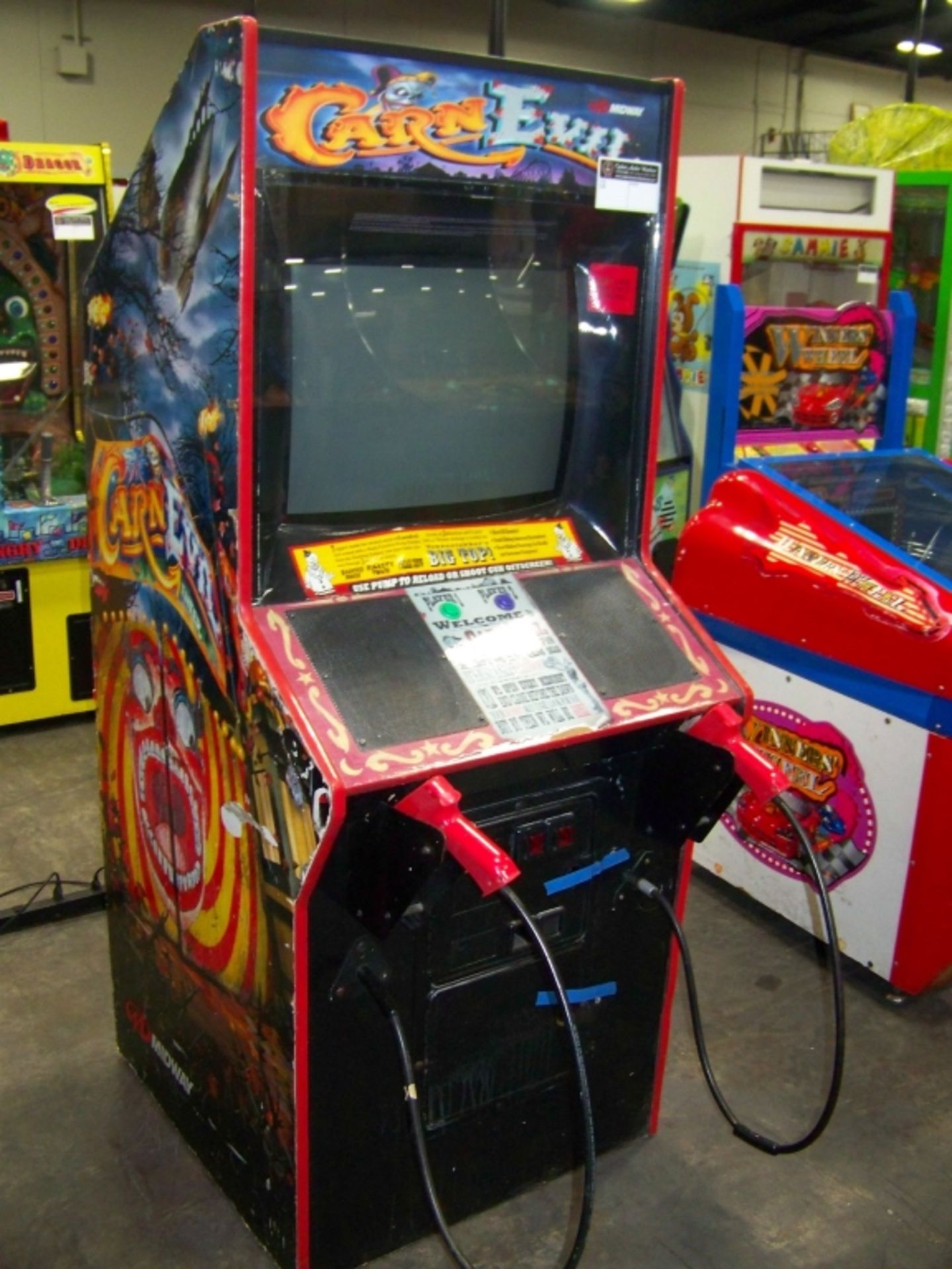 CARNEVIL DEDICATED UPRIGHT ARCADE GAME