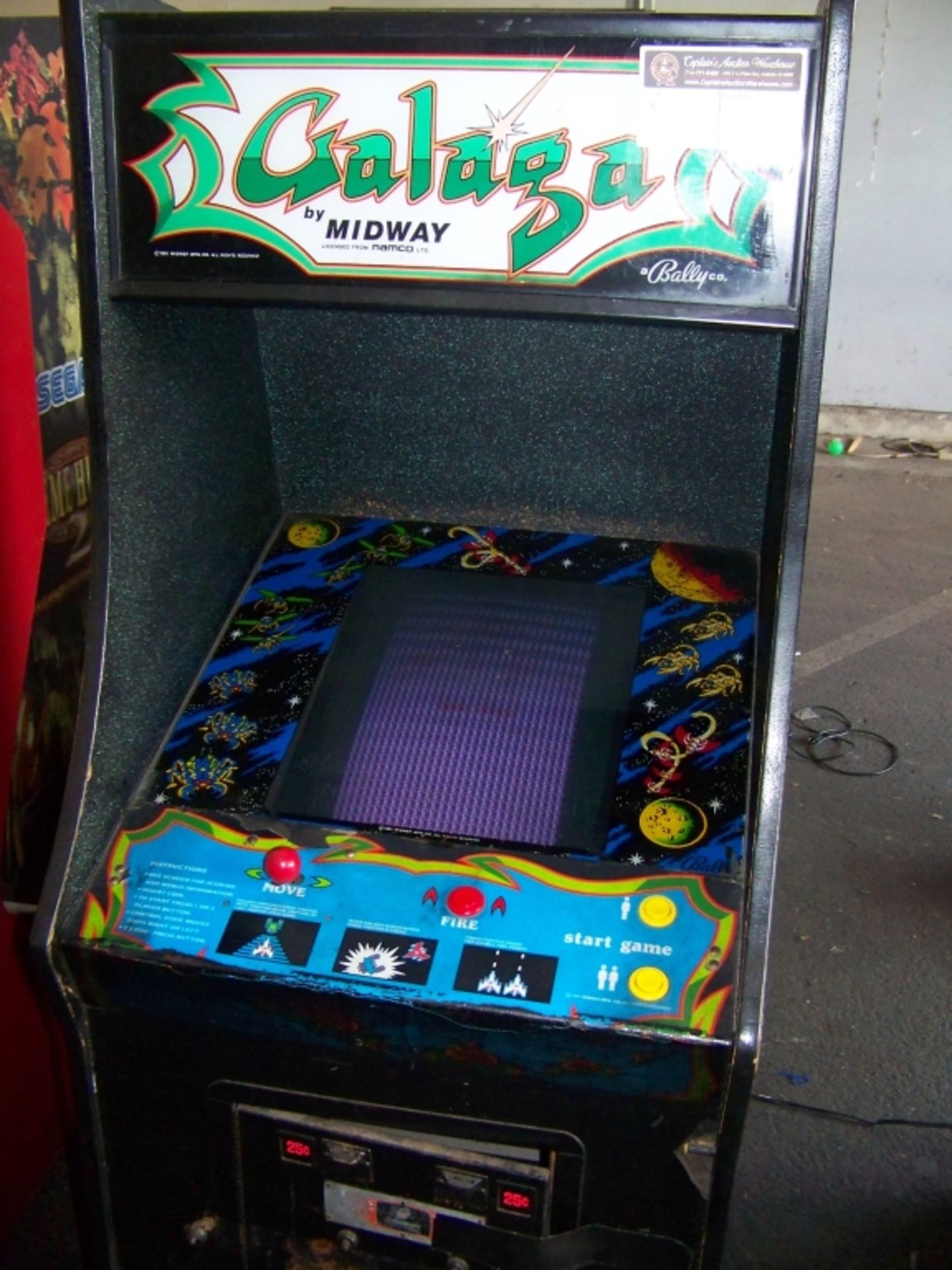 GALAGA UPRIGHT 19" CLASSIC ARCADE GAME MIDWAY - Image 3 of 3