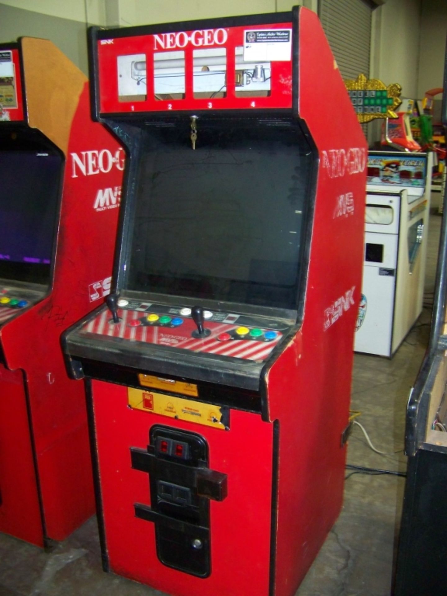 NEO GEO DEDICATED UPRIGHT ARCADE GAME - Image 2 of 2