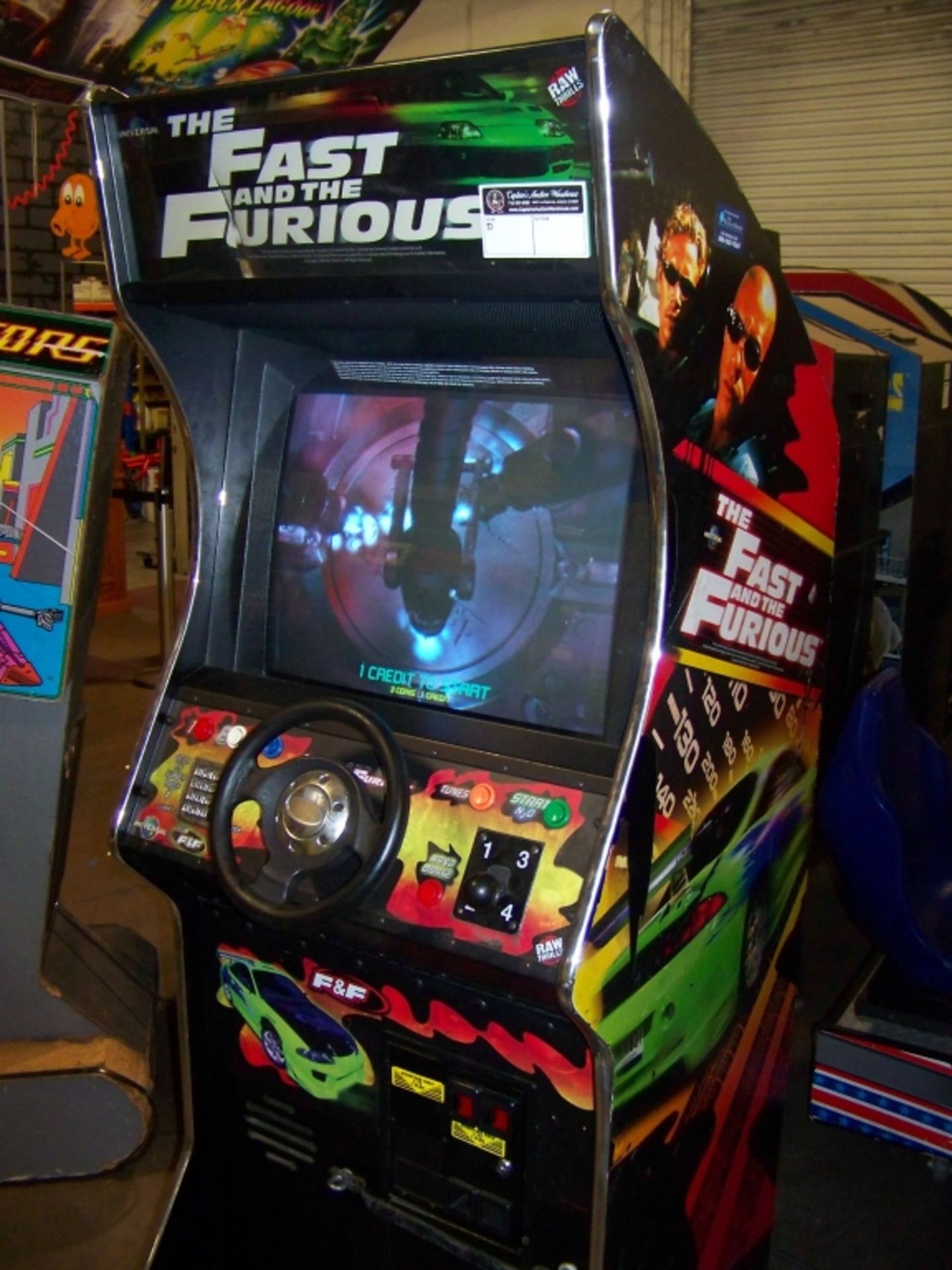 FAST & FURIOUS UPRIGHT DEDICATED ARCADE GAME - Image 3 of 7