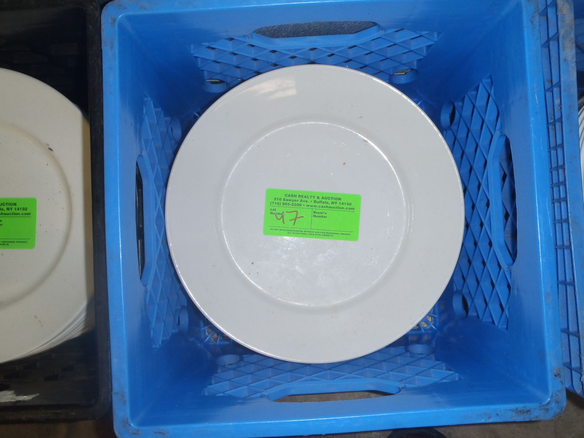 BIN OF PLATES (ROUND)