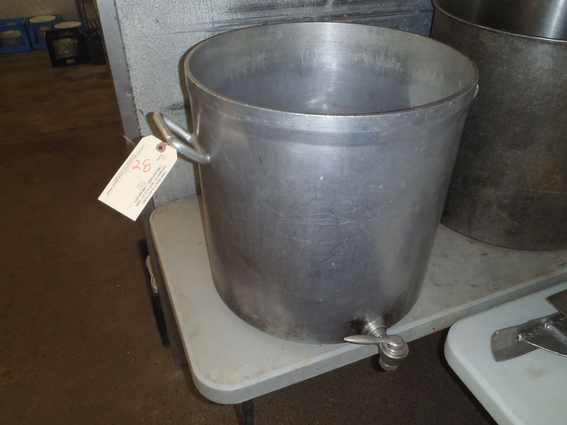 LARGE STOCK POT WITH SPIGOT