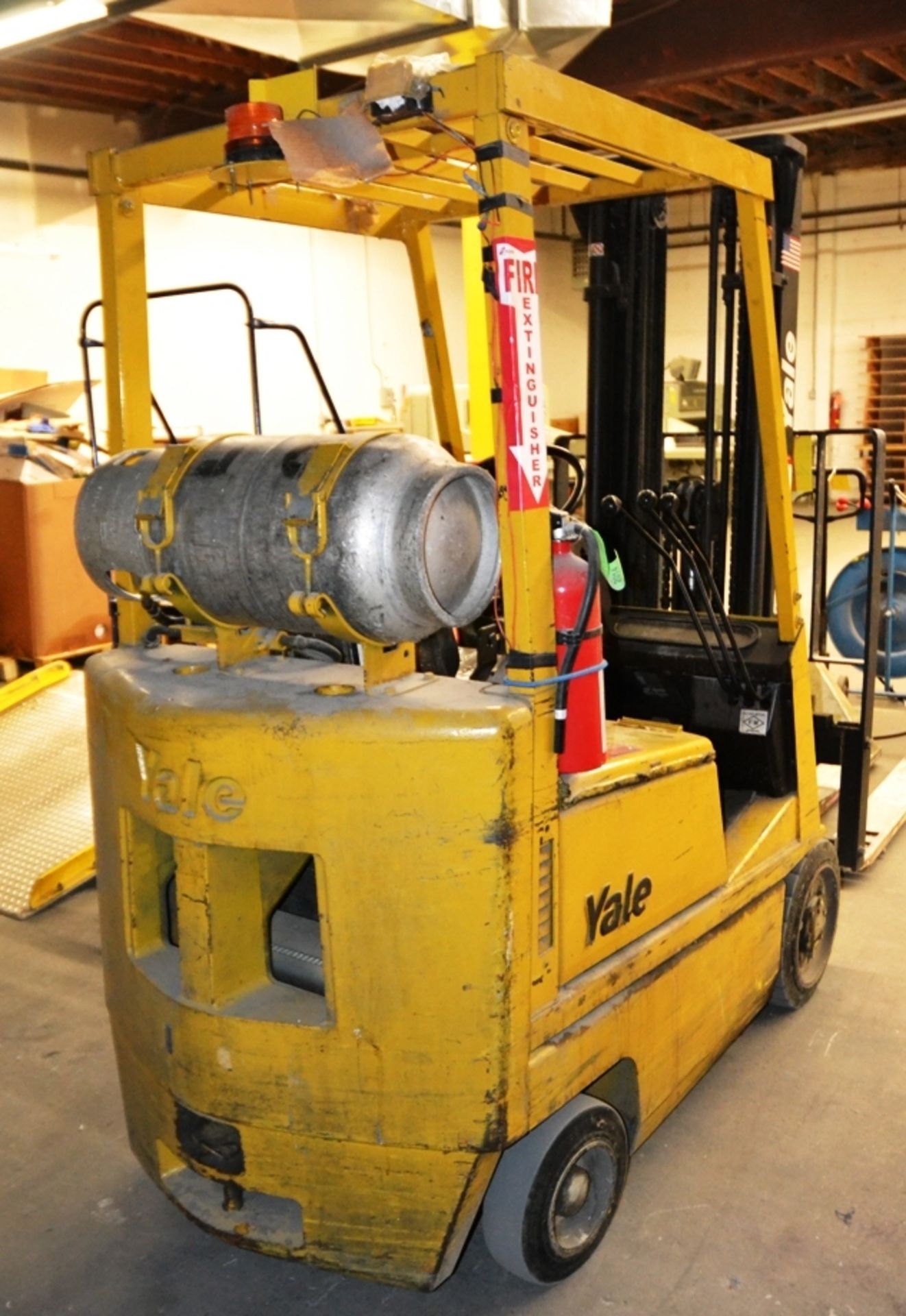 Yale Propane Powered Forklift, 3-Stage, Side Shifter, Type LP, No. A672072, S/N 5021352-05 - Image 2 of 3