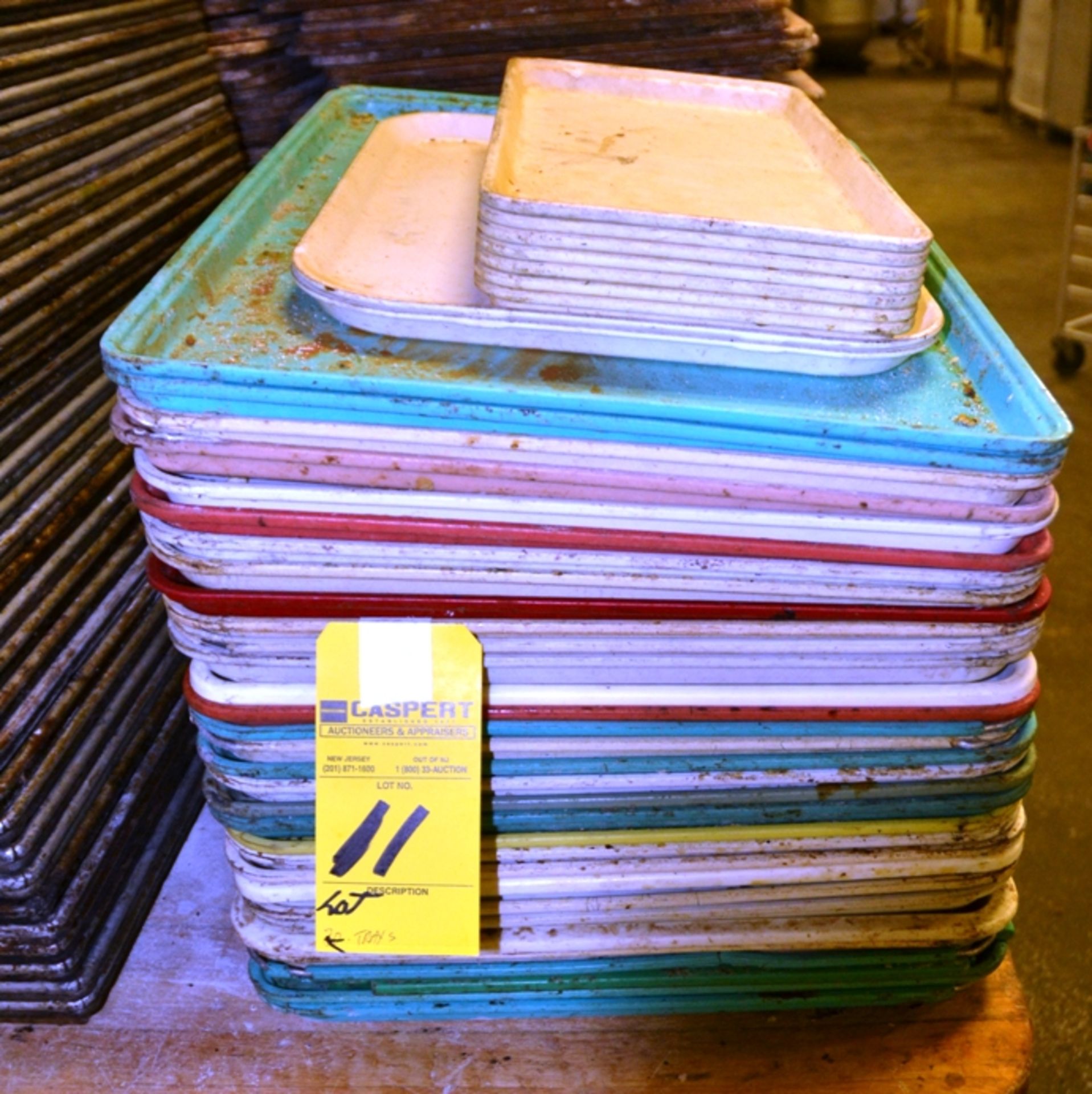 Lot - Assorted-Size Plastic Trays