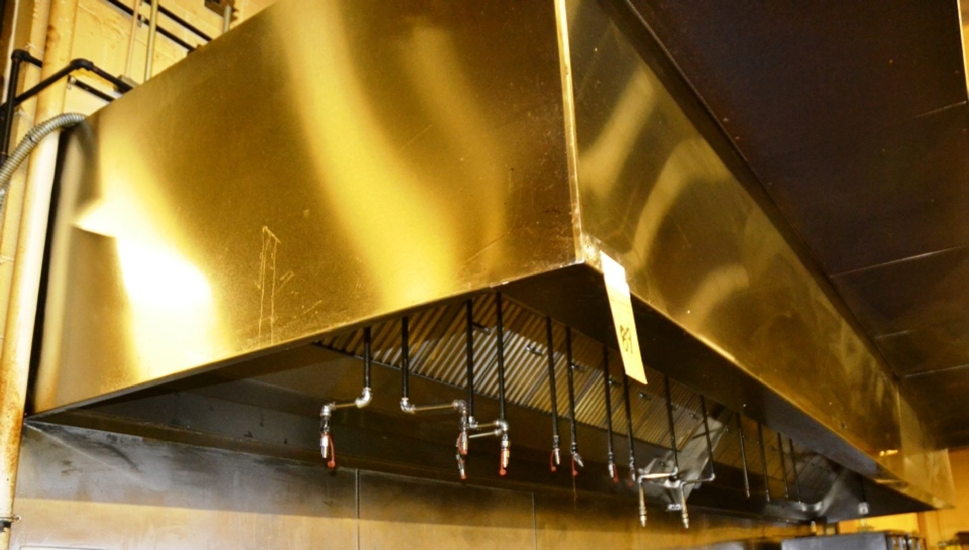 Gaylord 3'x28' Stainless Steel Exhaust Hood with Ansul Fire System