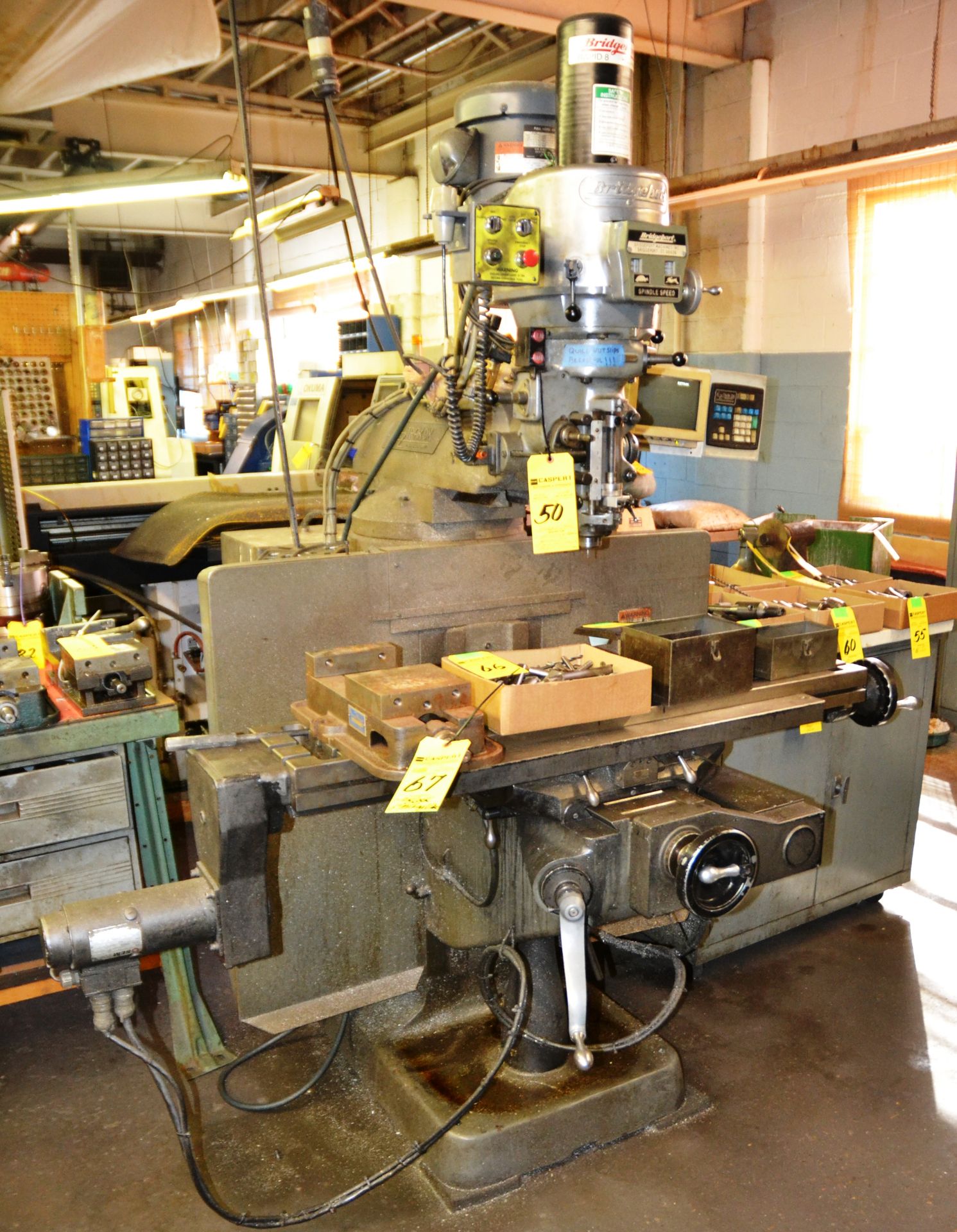 BRT Milling Machine with Power Feed, and Trak Bx Read Out, BR267242E, 9" X 48" Table