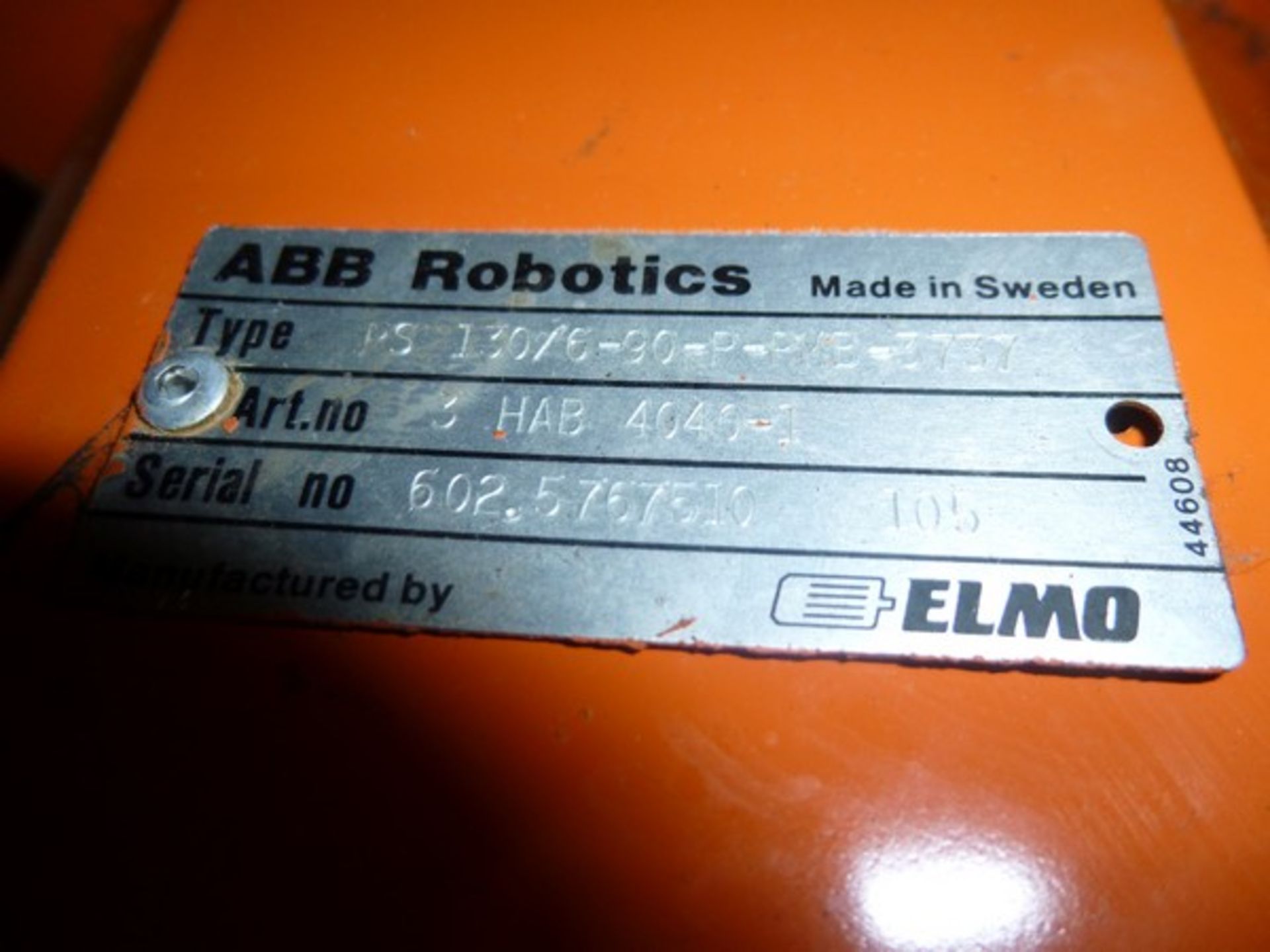 ABB Robotic 3HAB-4040-1/5 Servo Motor Elmo PS 130/6-90-P-PMB-3737 - Image 2 of 3