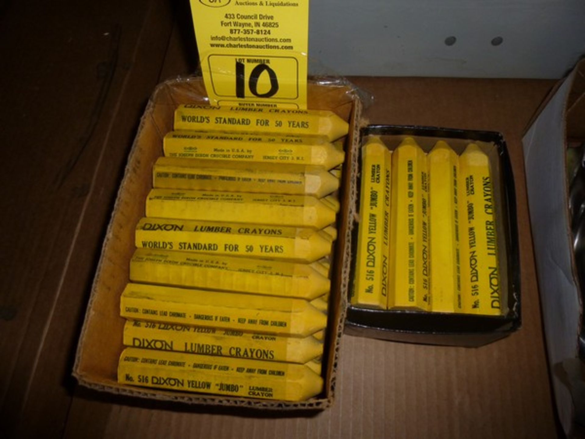 Qty 2 boxes of NEW Dixon lumber crayons