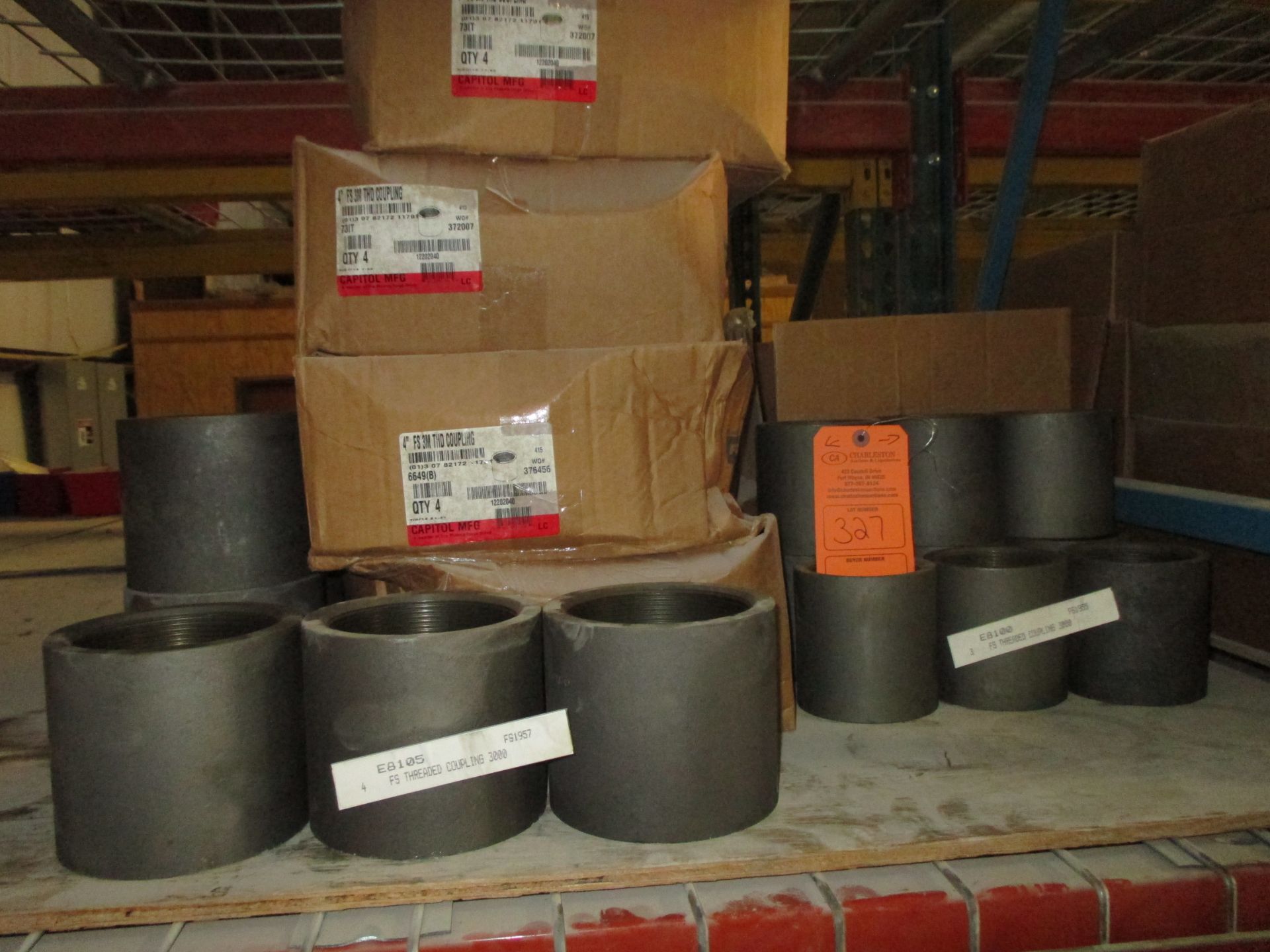 LOT OF FS THREADED COUPLING 3000 INCLUDING (22) PCS. 4"; (16) PCS. 3" (LOCATED AT 400 BEARCAT RD.