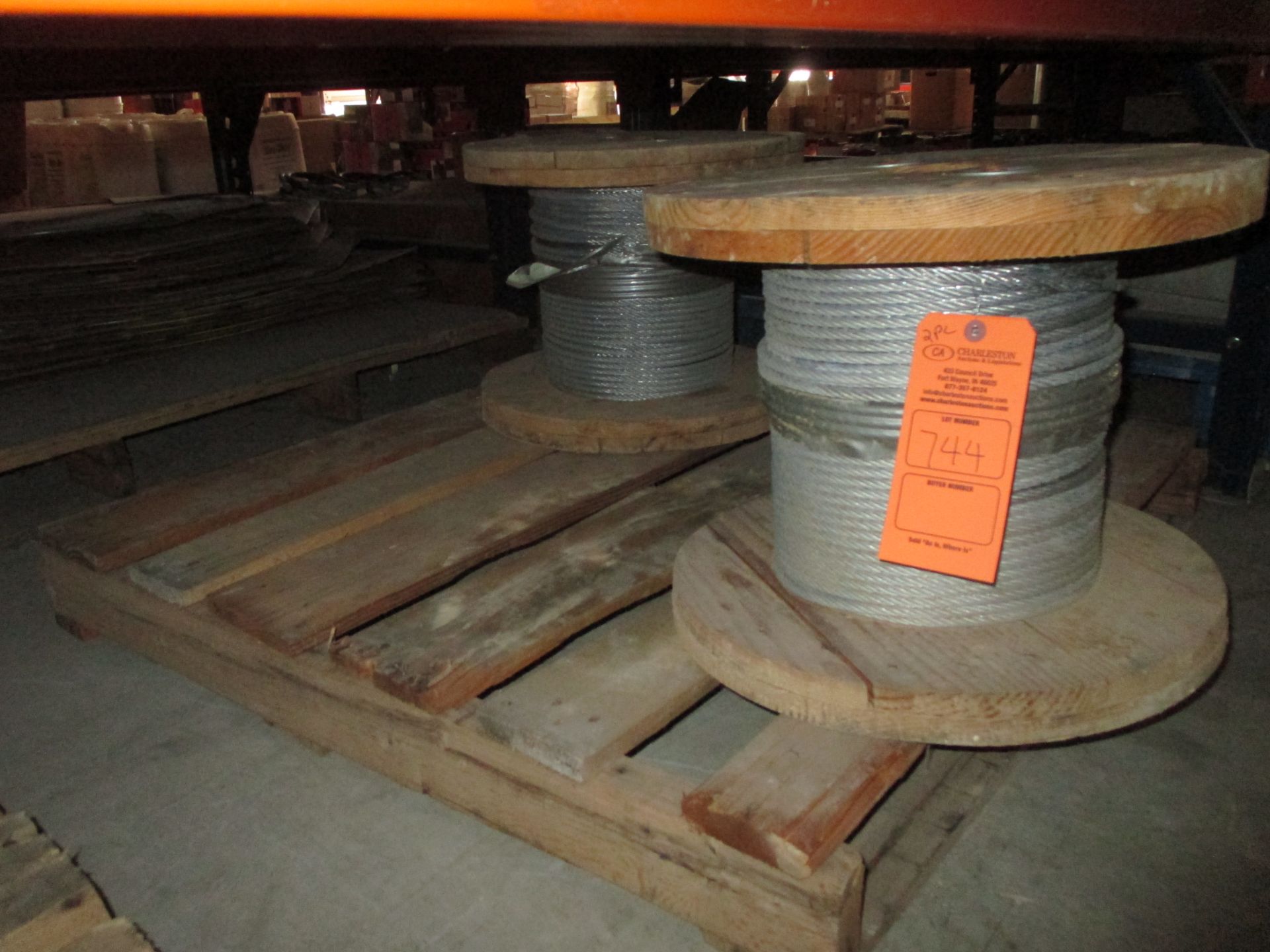 (2) ROLLS OF 5/16 GAGE STEEL CABLE(LOCATED AT 1731 S. SAN MARCOS, SAN ANTONIO,TX 78207)