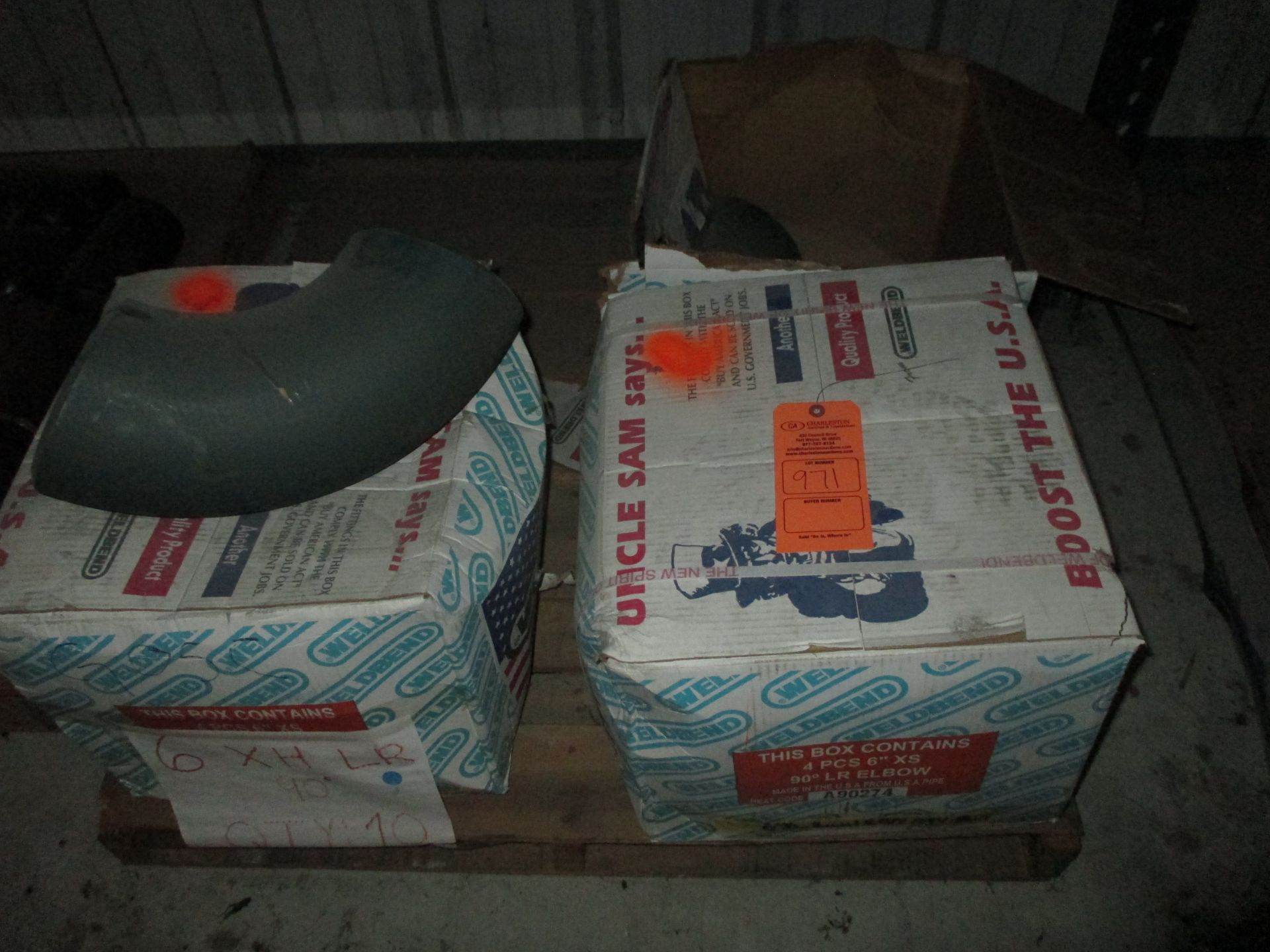 LOT OF (10) 6" XH LR 90DEGREE ELBOW(LOCATED AT 1731 S. SAN MARCOS, SAN ANTONIO,TX 78207)