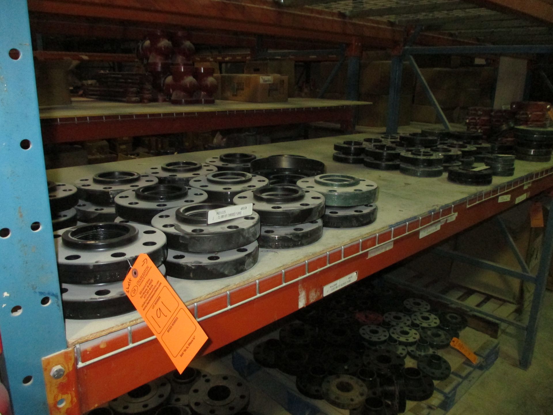 LOT OF FLANGES INCLUDING (22) 3" CLASS 600 R/F THREADED FLANGE; (4) 1" CLASS 150 R/F THREADED