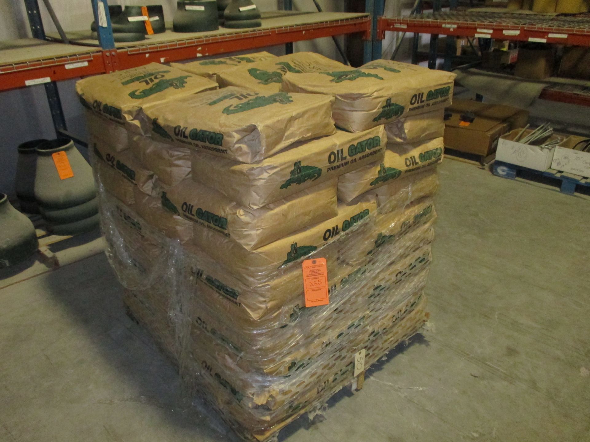 PALLET OF OIL GATOR PREMIUM OIL ABSORBENT(APPROX. 40 BAGS)(LOCATED AT 500 BEARCAT ROAD ALEDO, TX