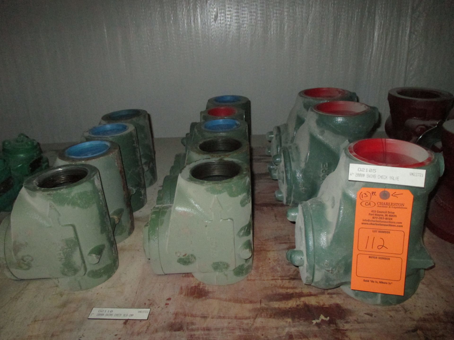 (3) 4" SWING CHECK VALVE; 2000#; (9) 3" SWING CHECK VALVE; 2000#(LOCATED AT 500 BEARCAT ROAD ALEDO,