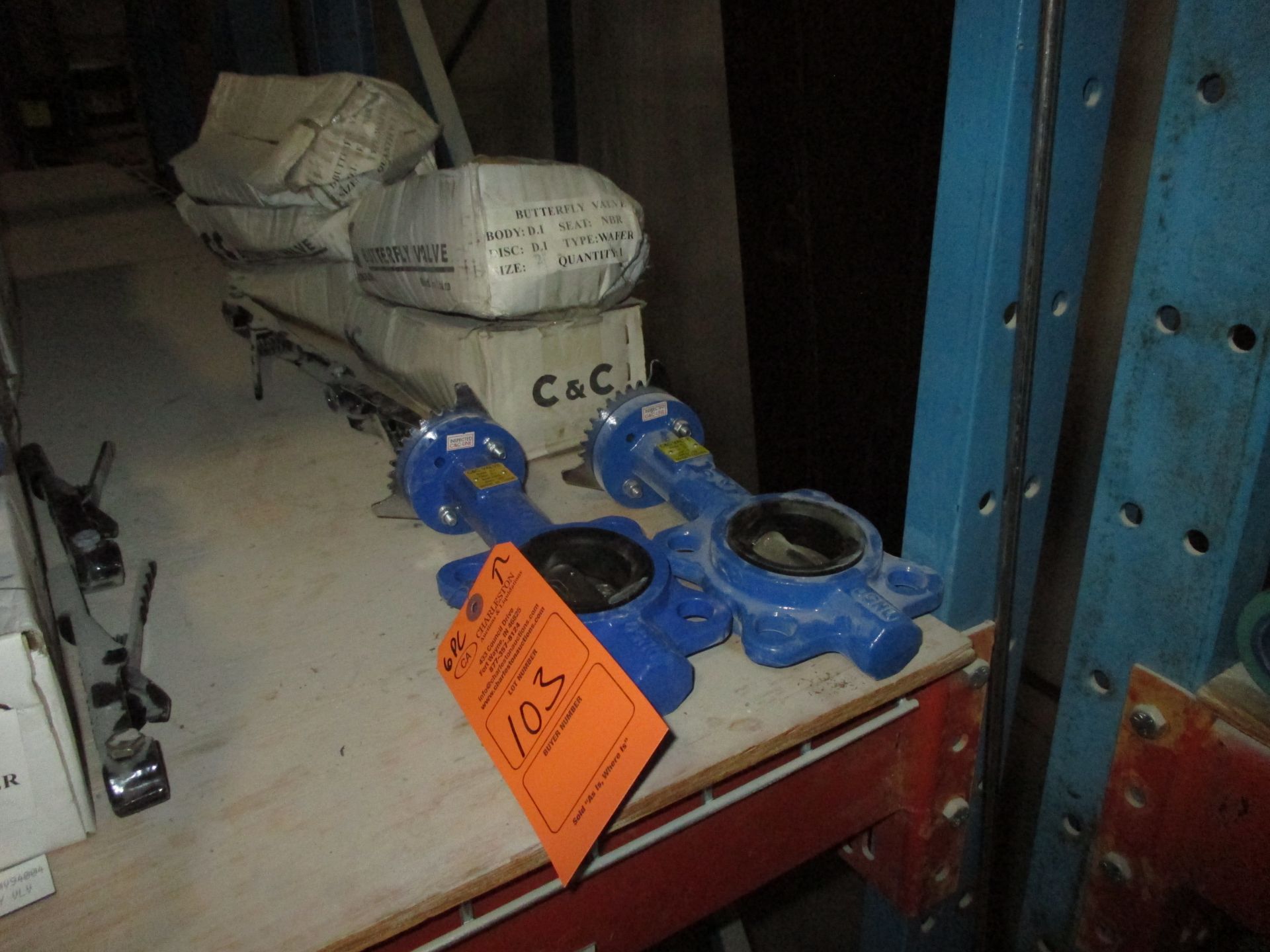 (6) C&C 2" WAFER BUTTERFLY VALVE(LOCATED AT 500 BEARCAT ROAD ALEDO, TX 76008)