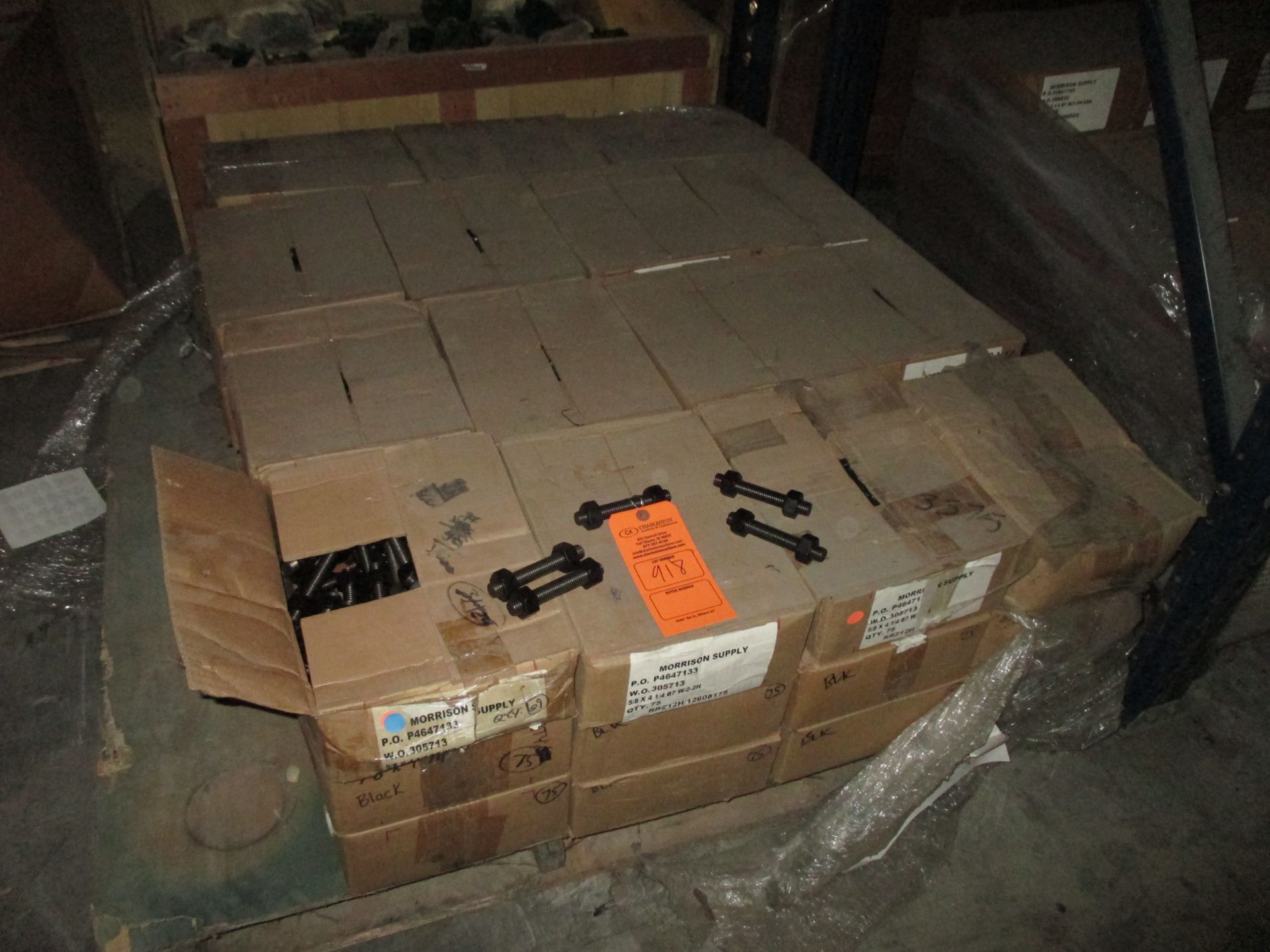 PALLET OF NUTS & BOLTS 5/8"X4 1/4" B7 W/2-2H(LOCATED AT 1731 S. SAN MARCOS, SAN ANTONIO,TX 78207)