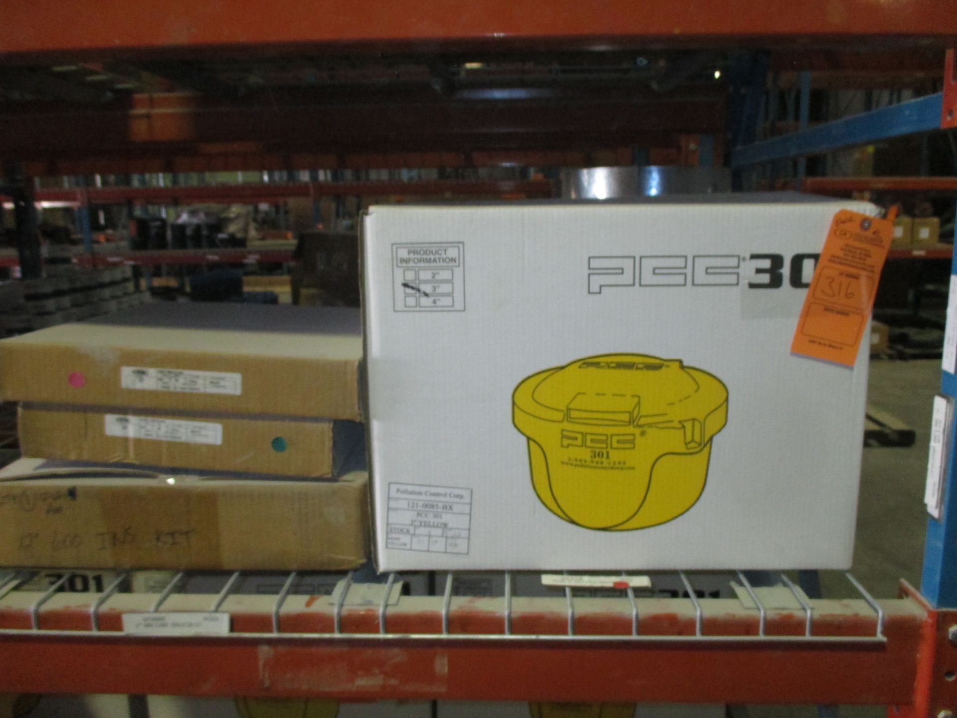 (1) PCC 301 M# 121-0085-BX; 3" YELLOW BLOW TANK & (3) FLANGE INSULATION KITS INCLUDING CENTRAL 12'