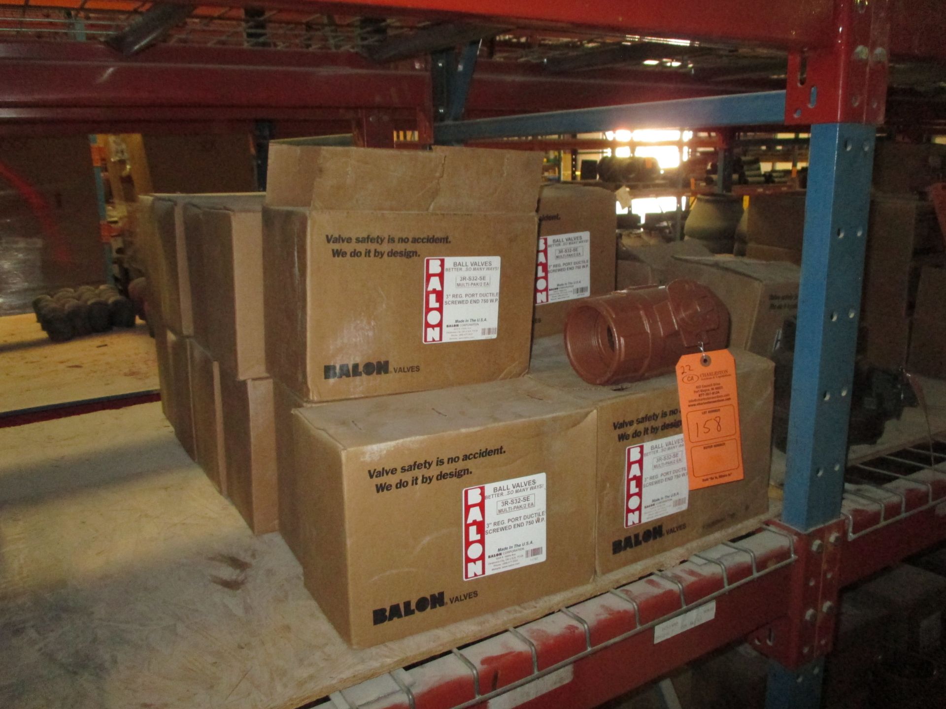 (22) BALON 3R-S32-SE MULTIPAK/2EA; 3" RES PORT DUCTILE SCREWED END 750 W.P.(LOCATED AT 400 BEARCAT