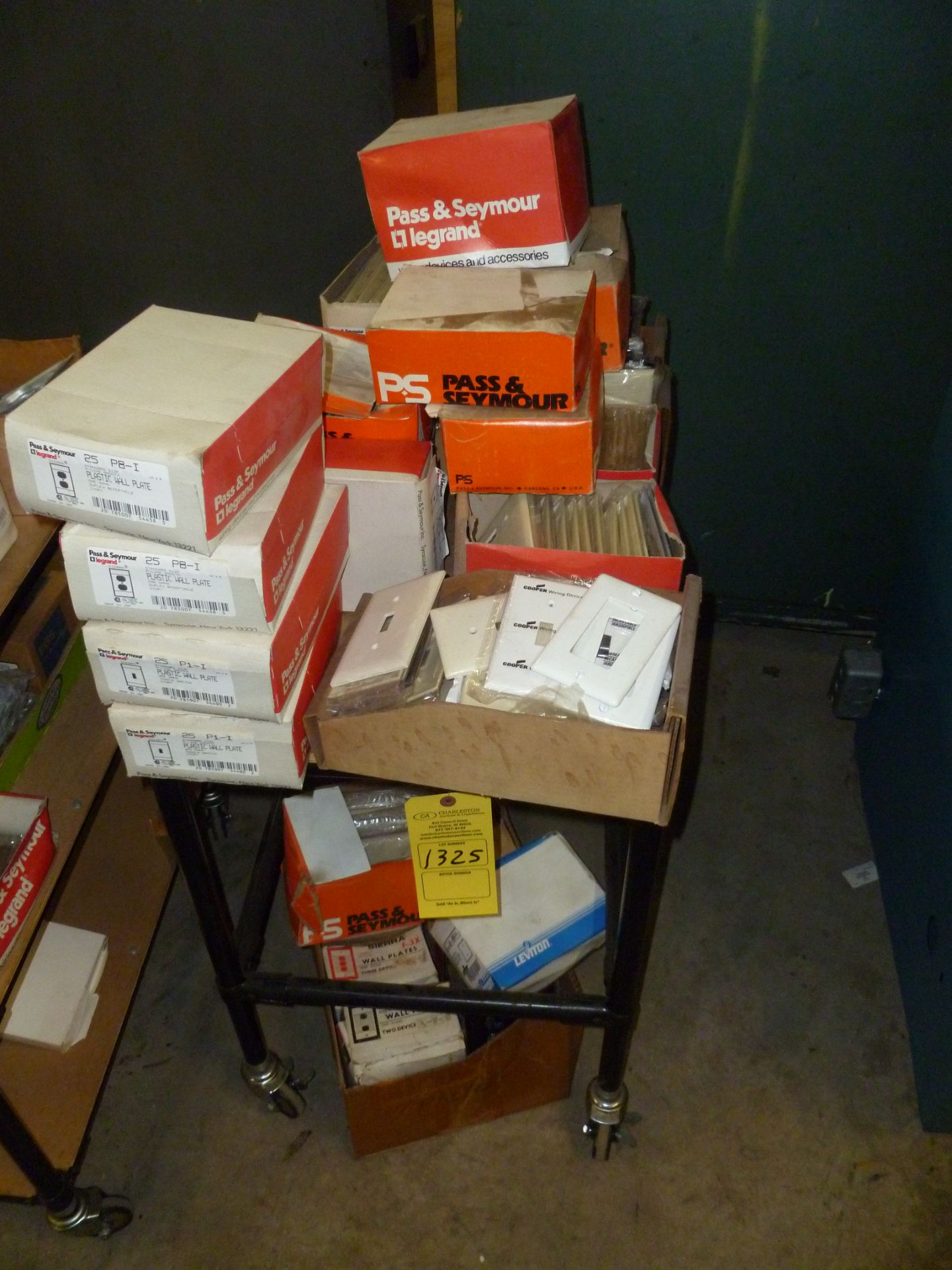 CART OF NEW ELECTRICAL WALL PLATES AND SWITCHES (LOCATED AT 6901 ARDMORE AVE. FORT WAYNE, IN 46809)