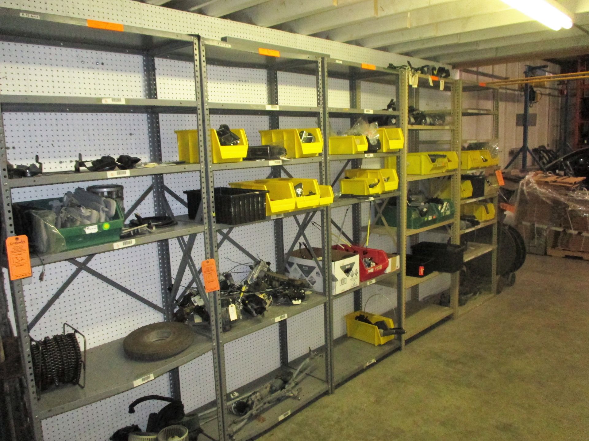 (5) SECTIONS OF PAN SHELVING