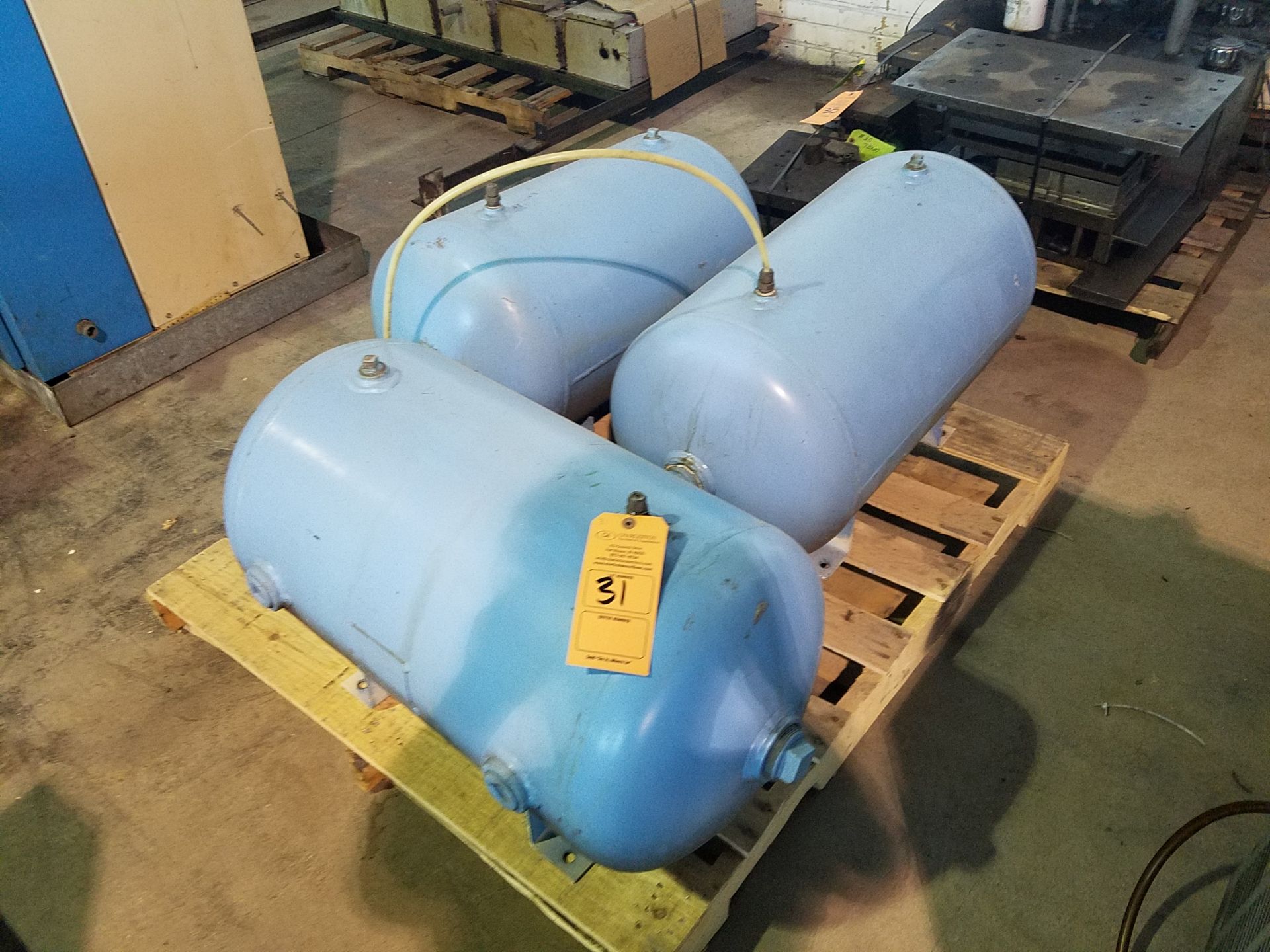 (3) 1995 BRUNNER ENGINEERING HOLD TANKS; MODEL# MAWP200; 450 PSI;