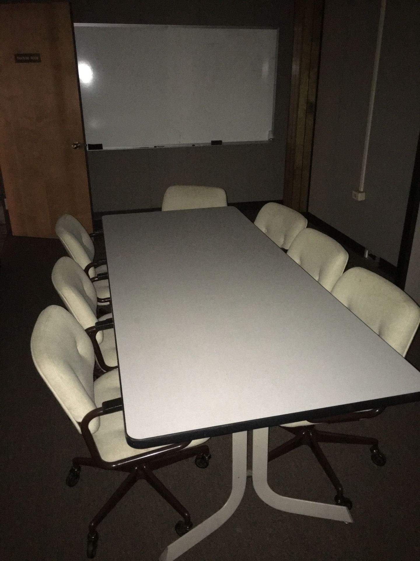 CONTENTS OF ROOM INCLUDING CONFERENCE TABLE (7) CHAIRS & WHITE BOARD